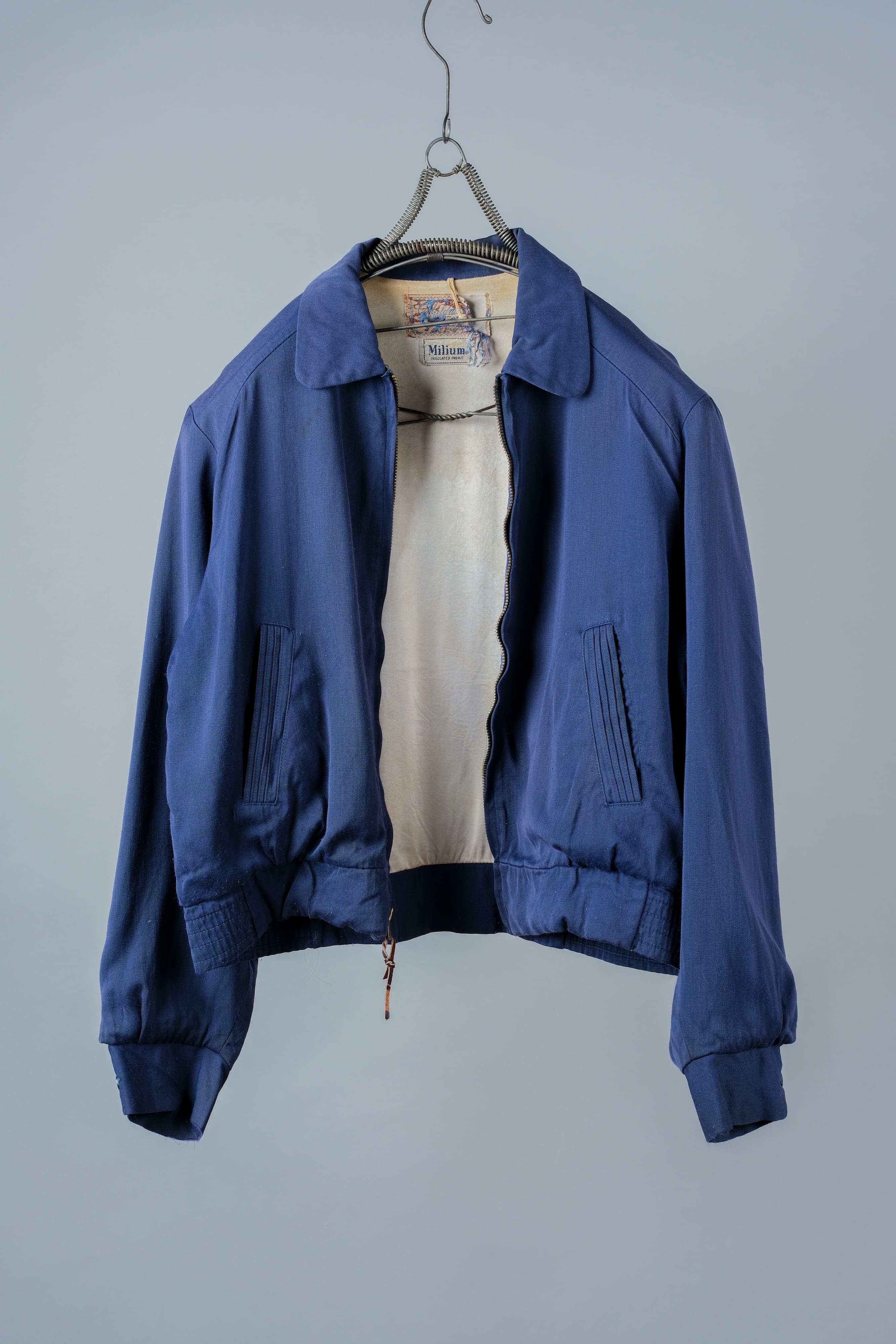 [~ 50's] American Vintage Navy Rayon Gabardine Jacket