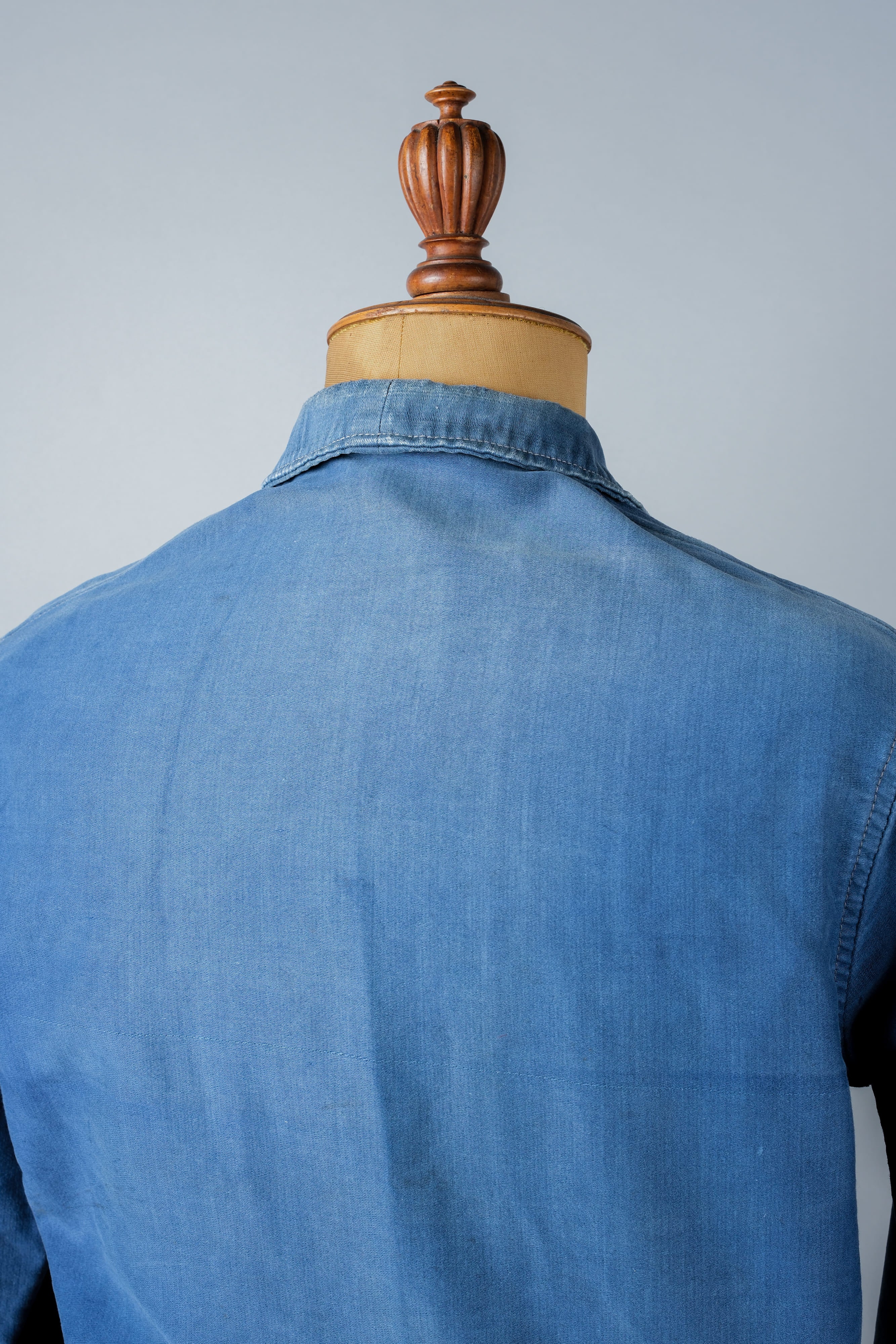 【~50’s】French Vintage Blue Moleskin Cyclist Jacket "Le Mont St. Michel"