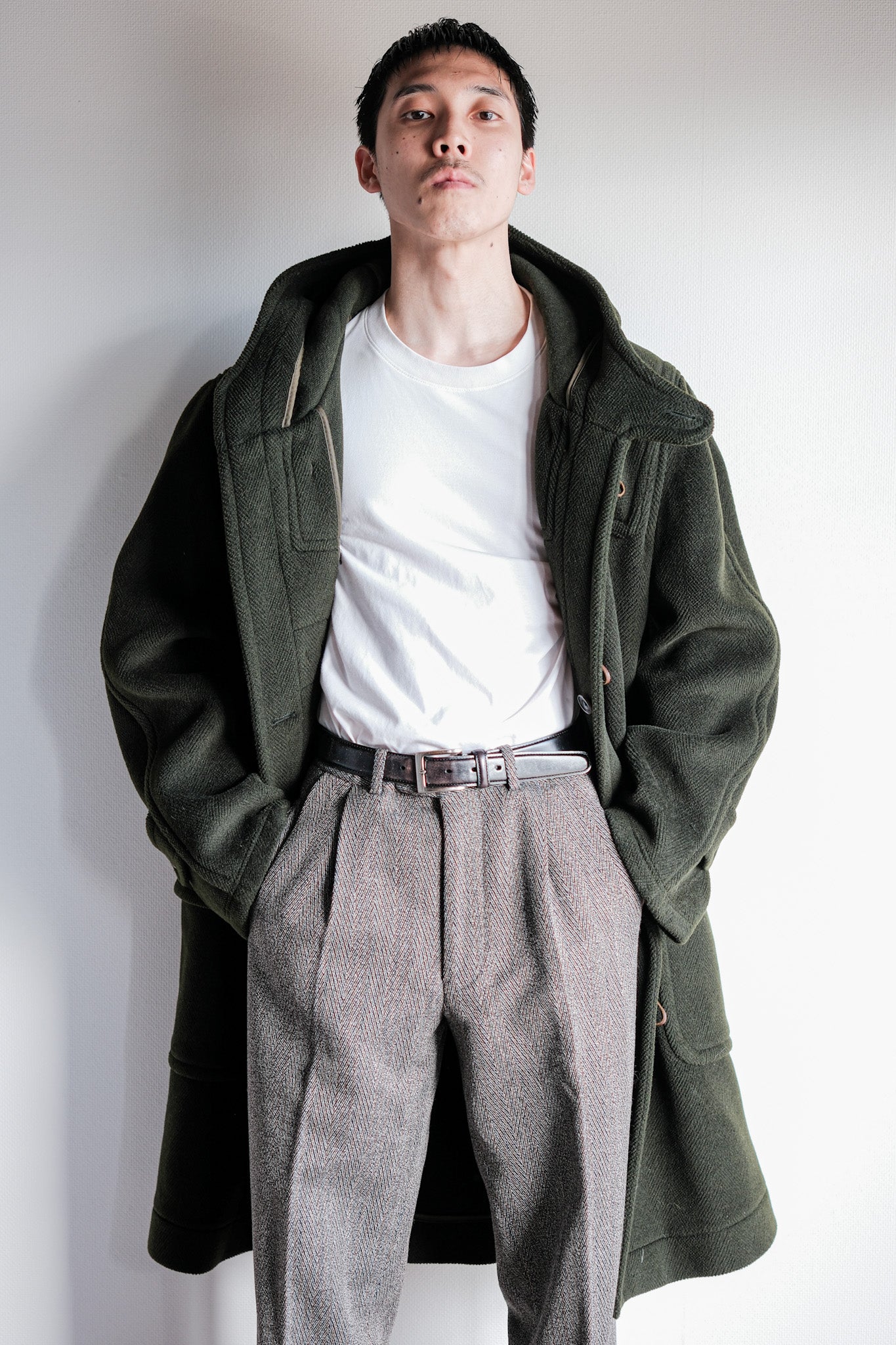 ［~90's］Old INVERTERE HBT Wool Duffle Coat "Moorbrook" "DAVIDE CENCI 別注"