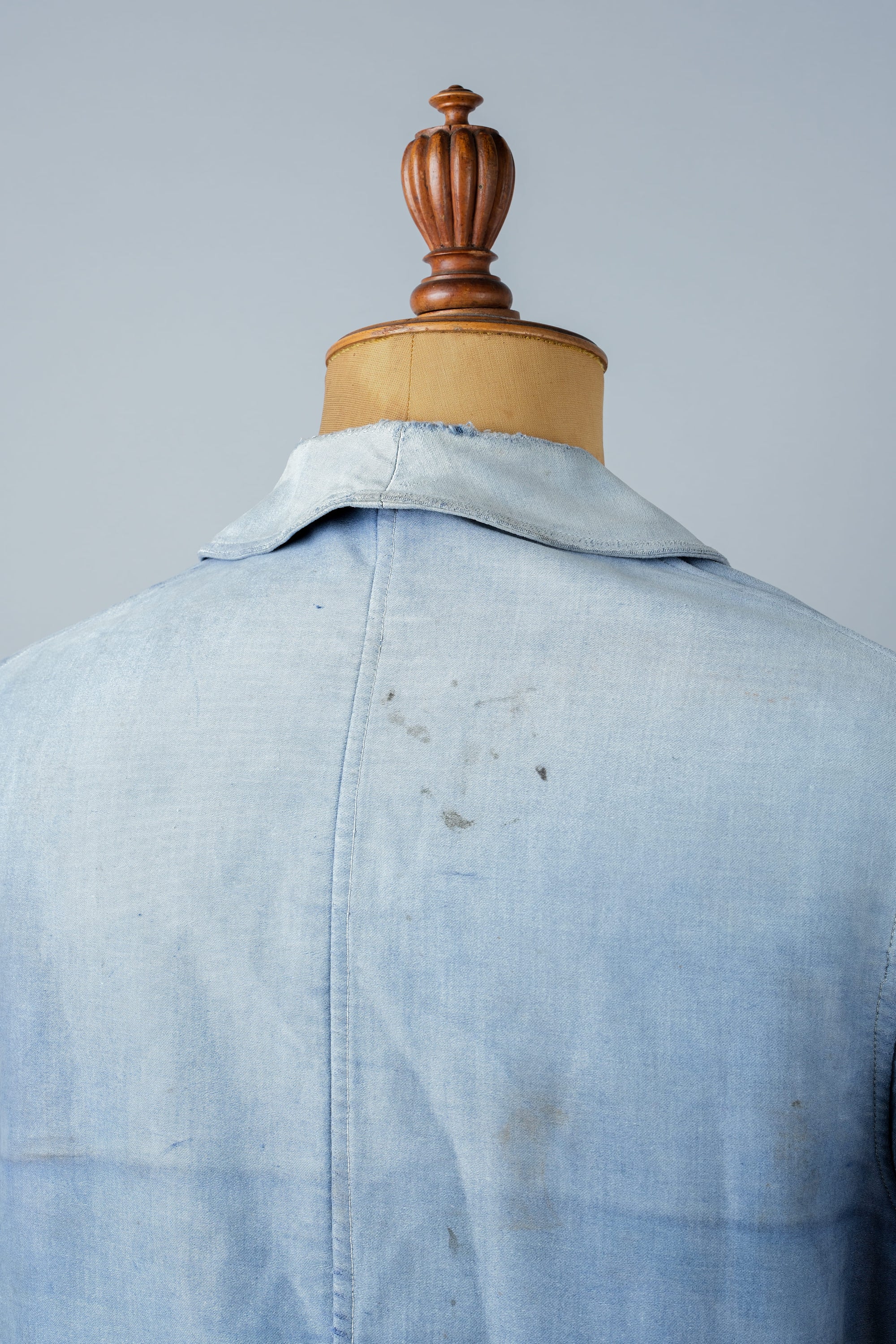［~40’s］French Vintage Blue Moleskin Work Jacket "Le Mont St. Michel"