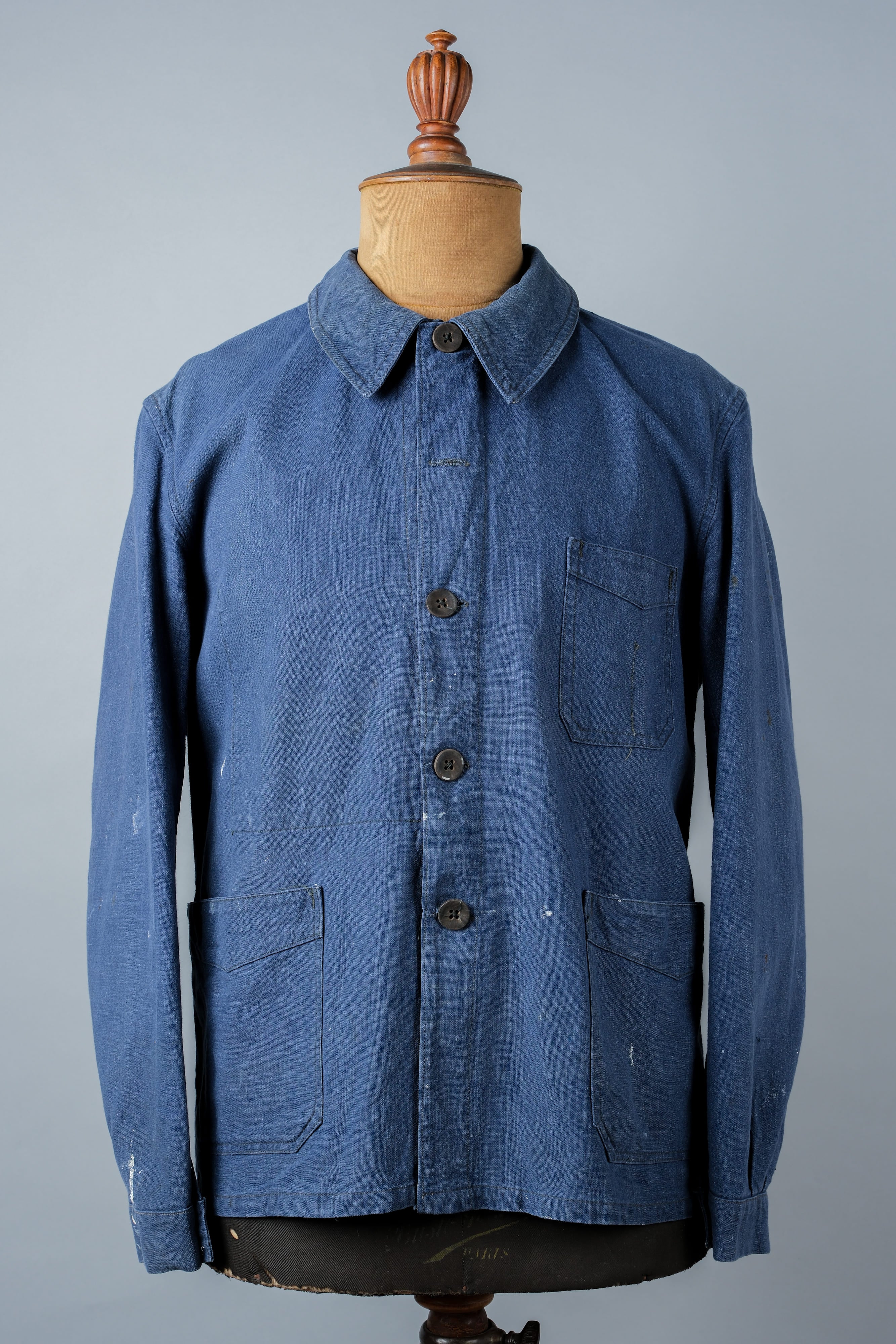 【~40's】French Vintage Indigo Metis Work Jacket