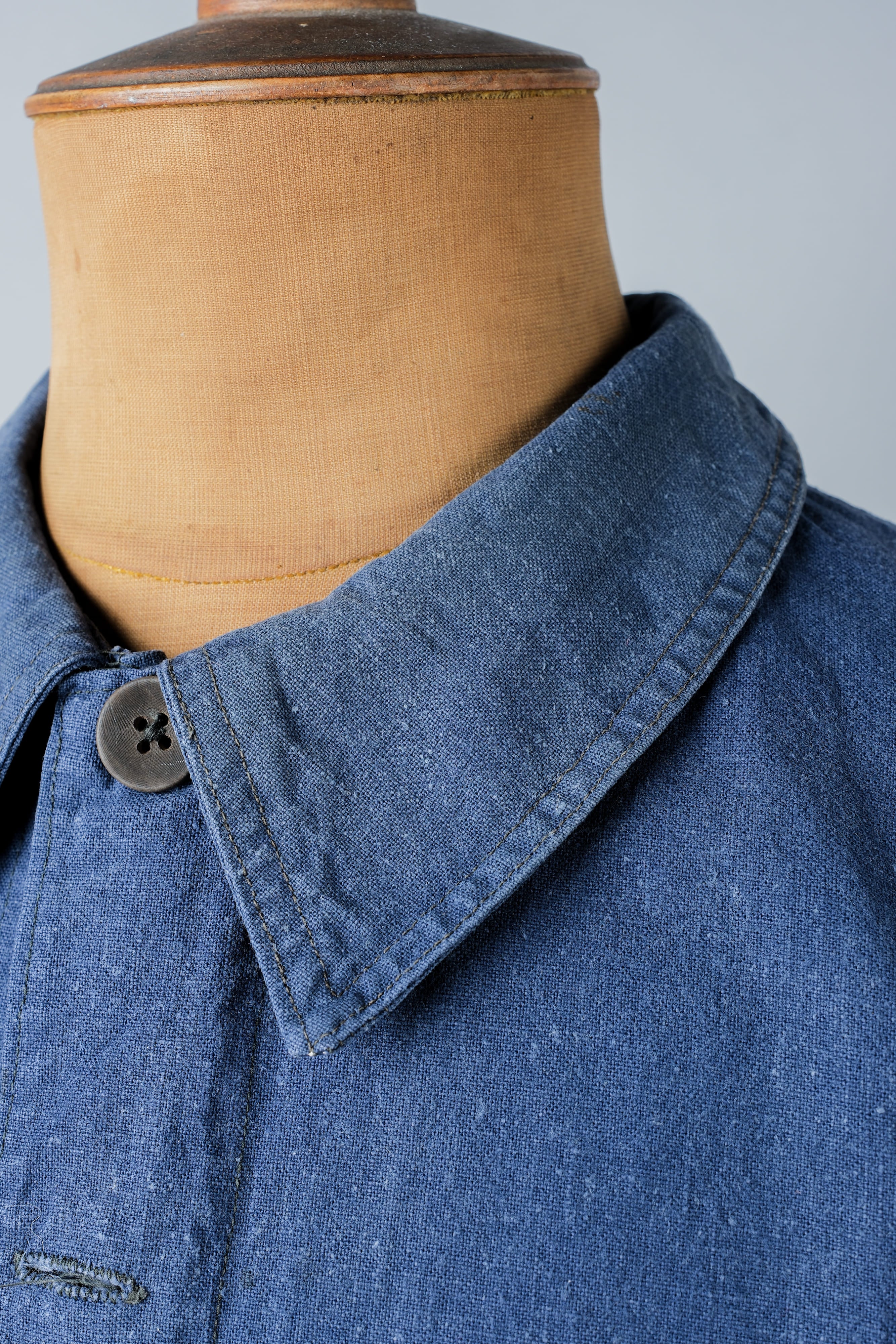 【~40's】French Vintage Indigo Metis Work Jacket