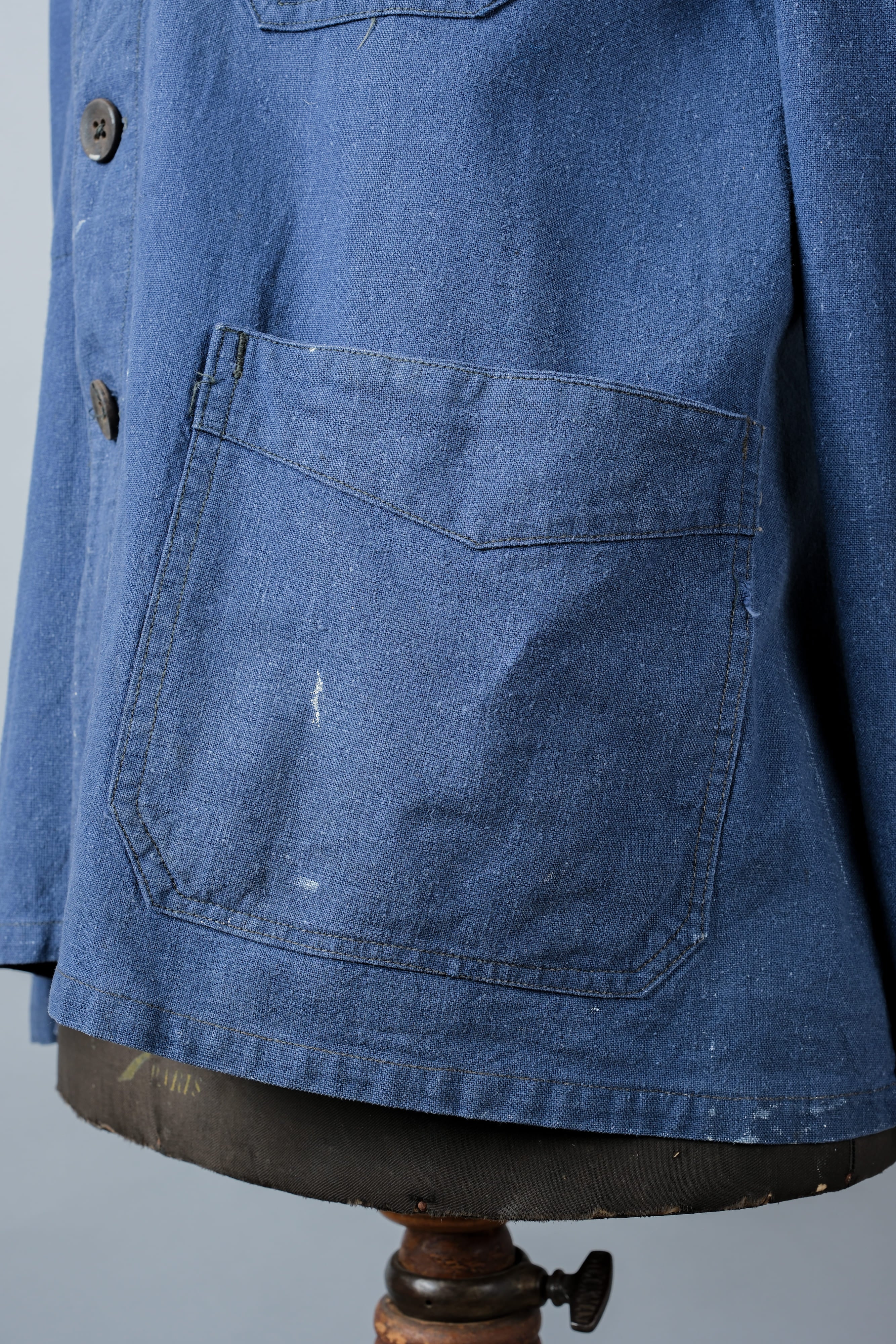 【~40's】French Vintage Indigo Metis Work Jacket