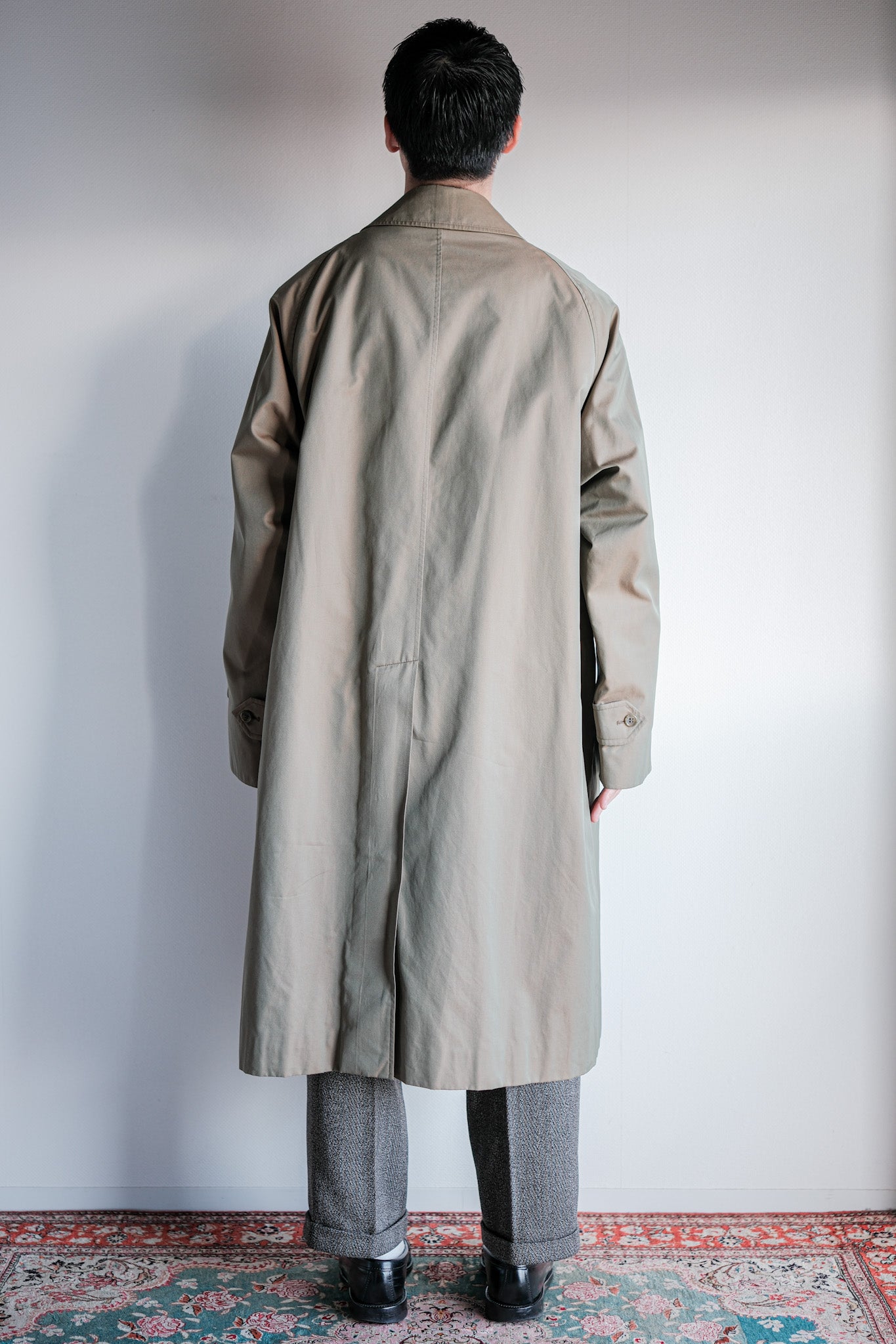 [~ 80's] Vintage Burberrys Single Raglen Balmacaan Coat C100 with Liner Size.50REG "Tamamushi"