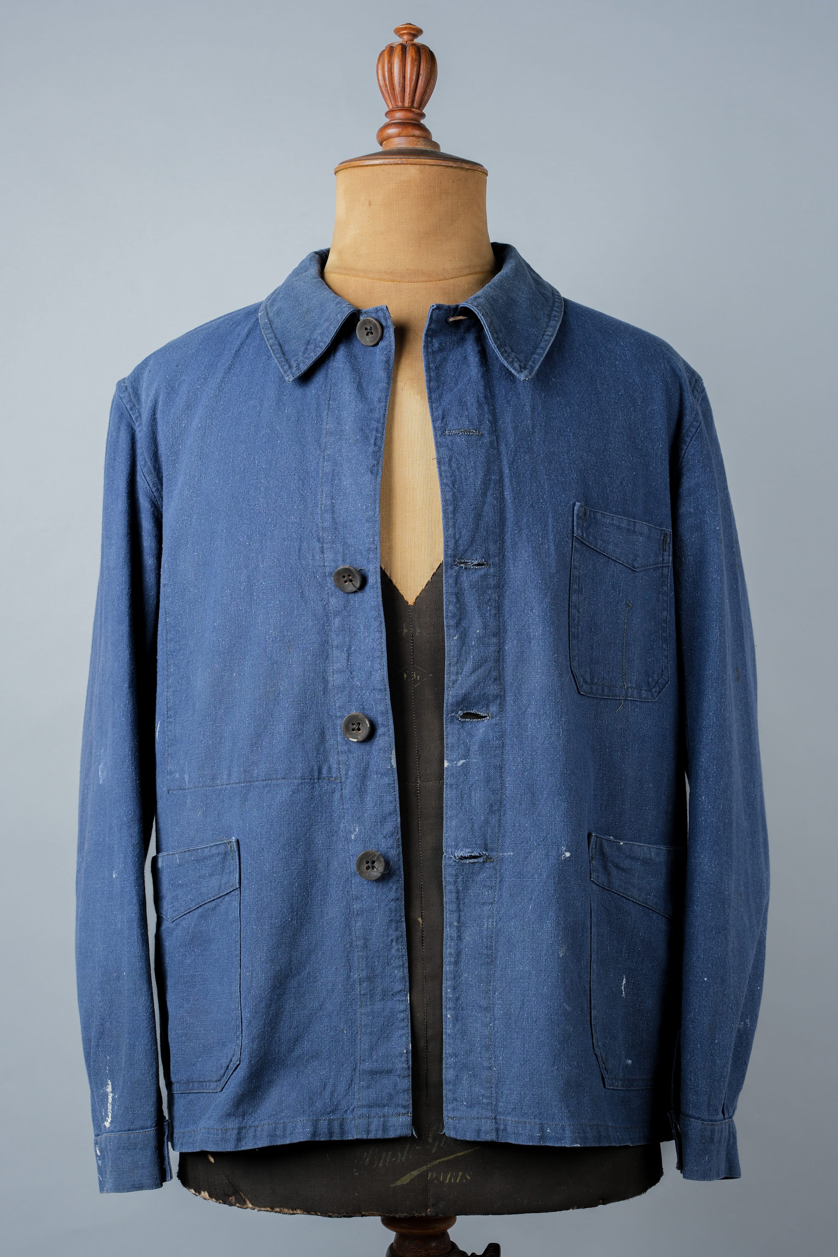 【~40's】French Vintage Indigo Metis Work Jacket