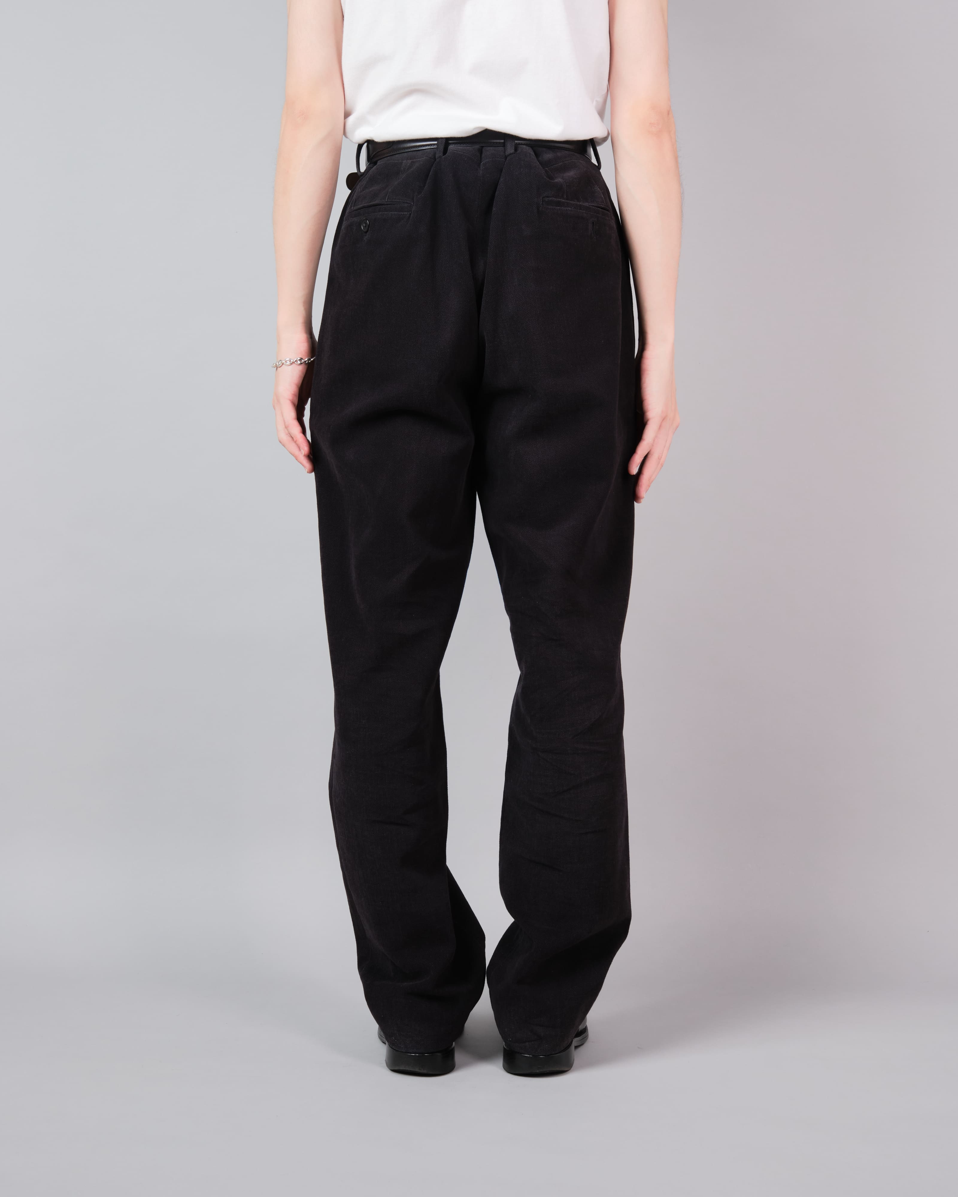 90's】Old BERNARD ZINS Black Cotton Twill Trousers Size.44
