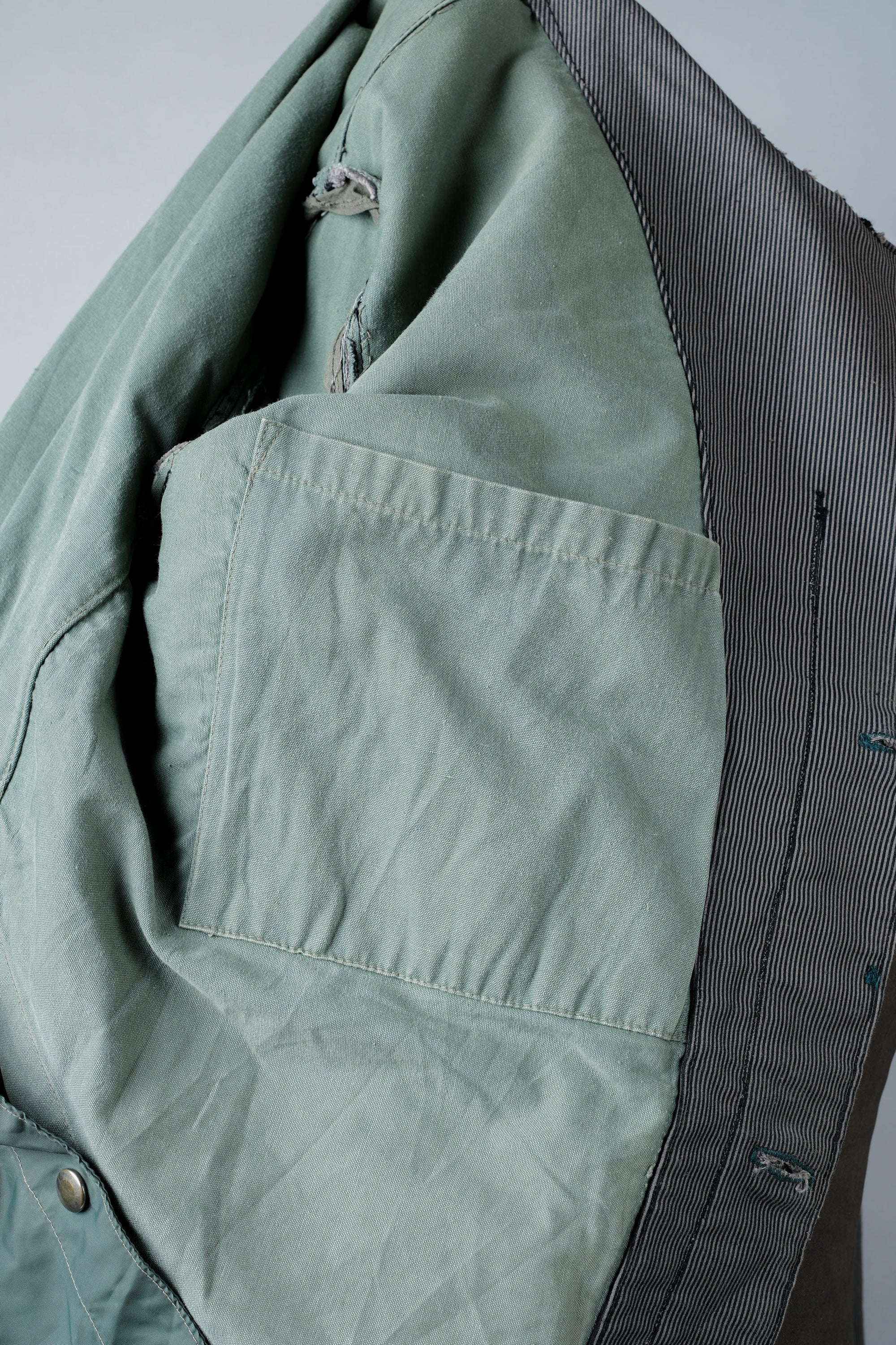 ［~60's］French Vintage Printed Moleskin Lapel Hunting Jacket "L'ESQUIMAU"