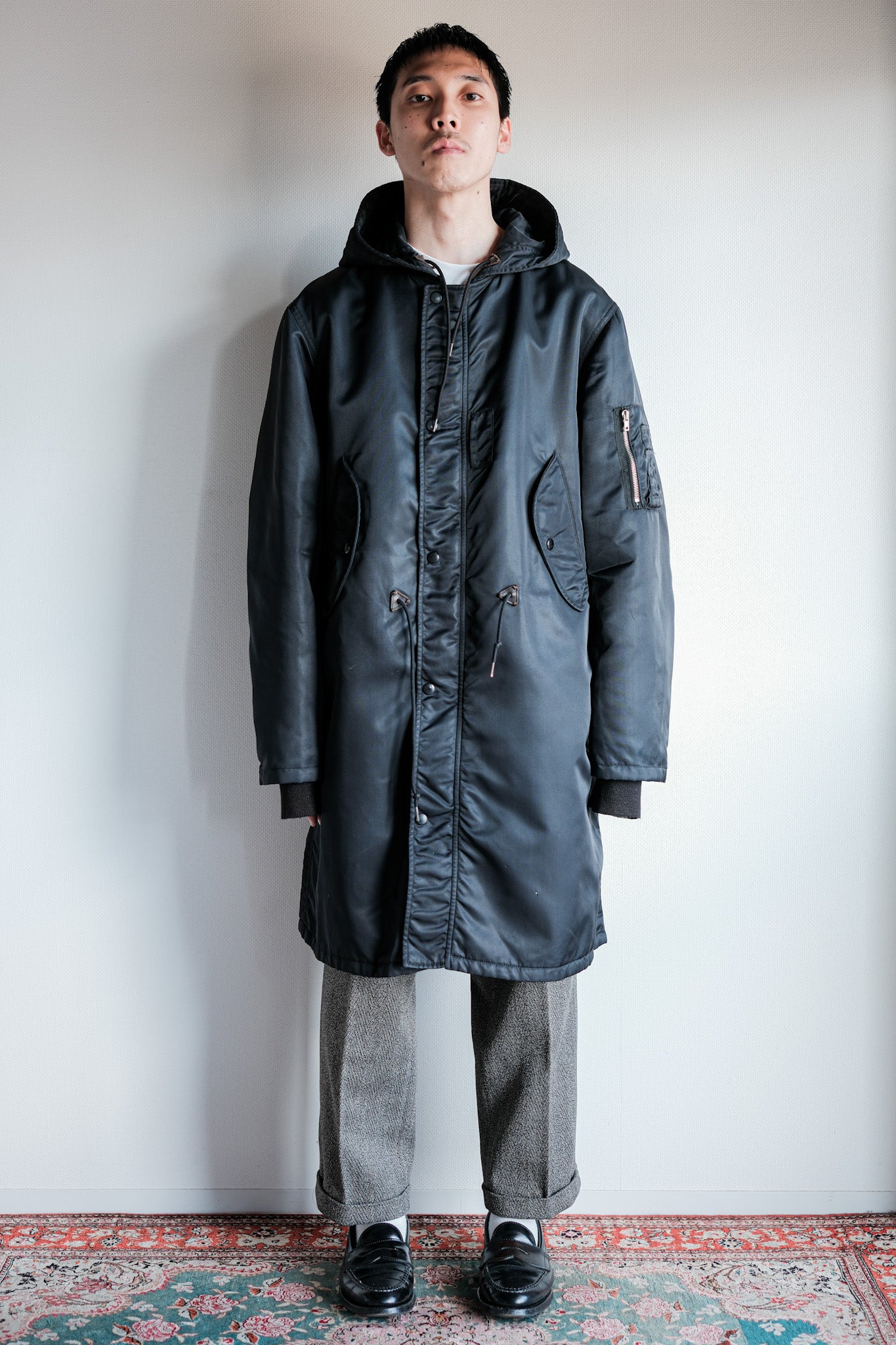 00's】Old miu miu Military Style Nylon Coat Size.M