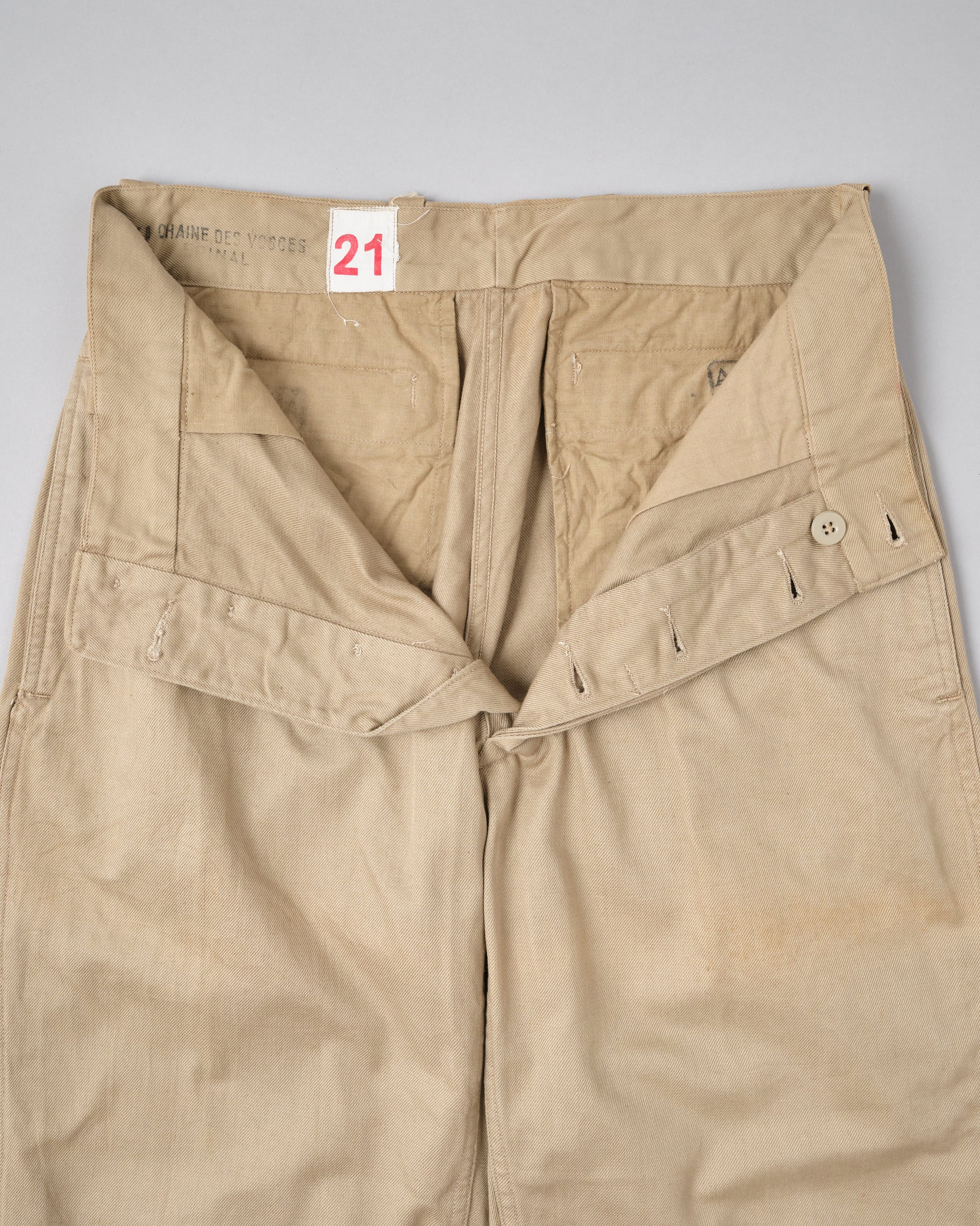 ［~50's］French Army M52 Chino Trousers Size.21