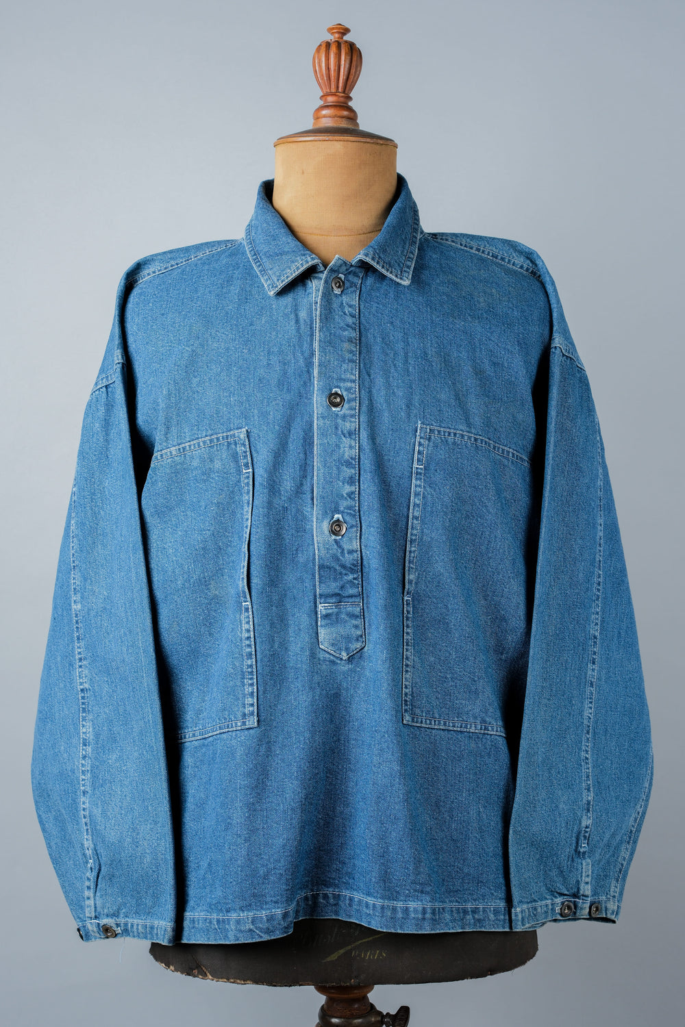 【~90's】American Vintage U.S.ARMY Type Dungaree Denim Pullover Jumper Size.M