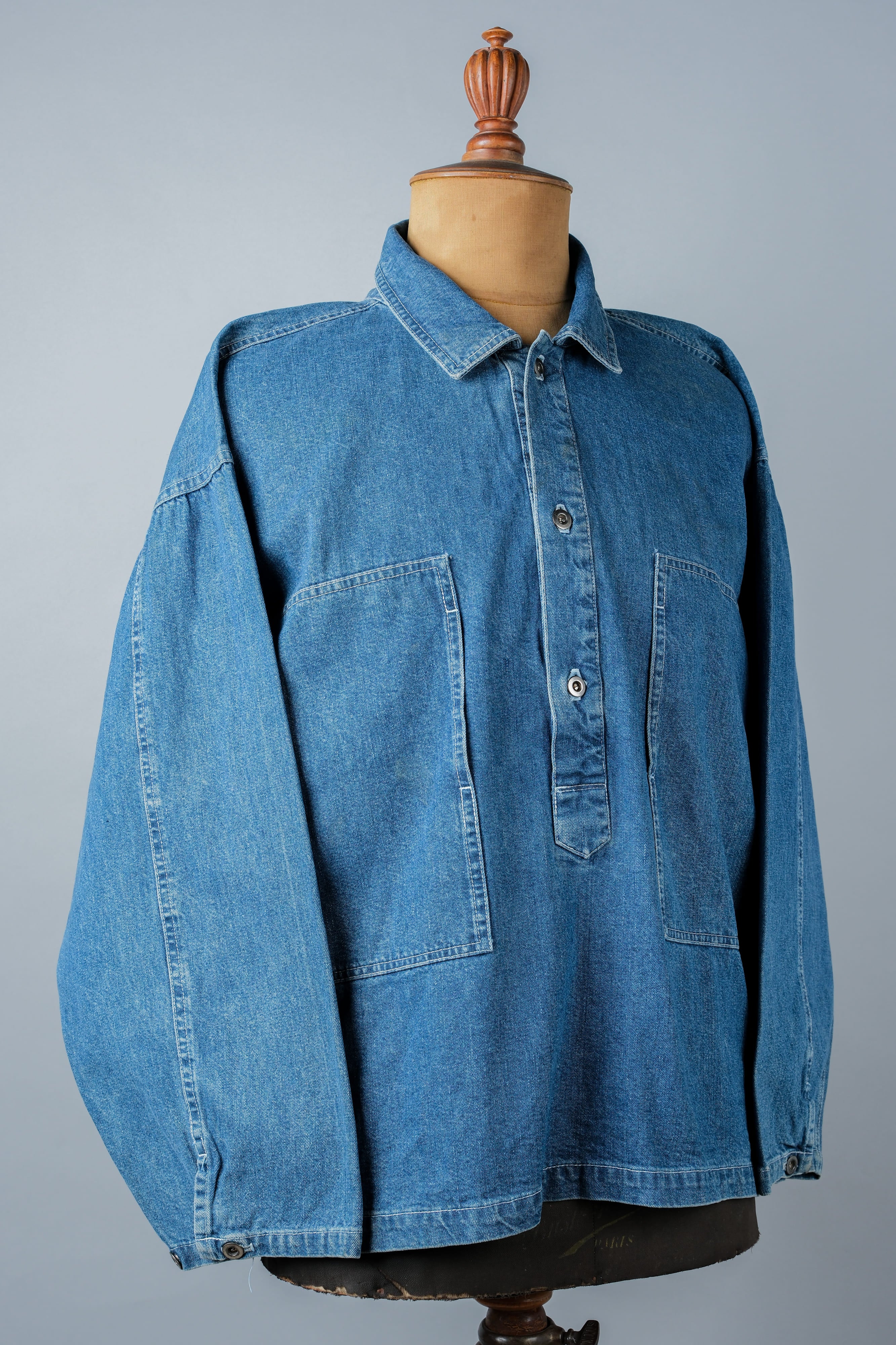 90's】American Vintage U.S.ARMY Type Dungaree Denim Pullover 90's】American Vintage U.S.ARMY Type Dungaree Denim Pullover