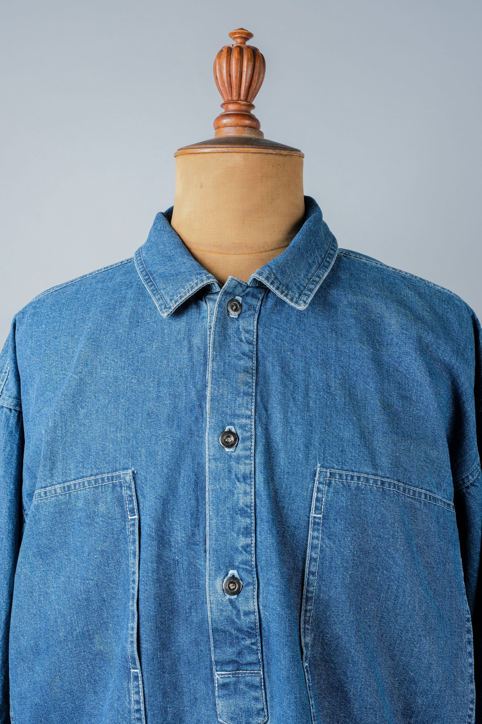 ［~90's］American Vintage U.S.ARMY Type Dungaree Denim Pullover Jumper Size.M