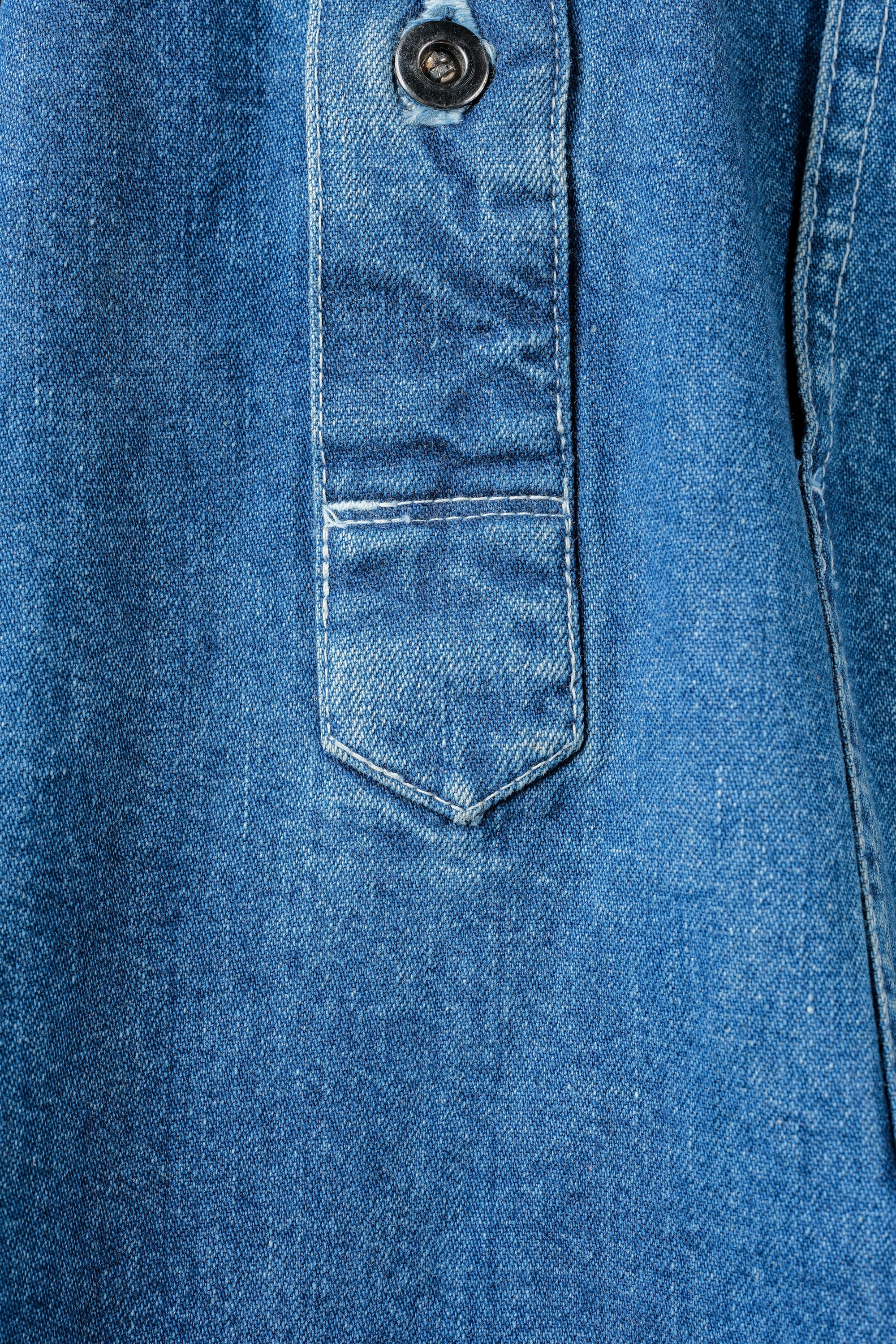 ［~90's］American Vintage U.S.ARMY Type Dungaree Denim Pullover Jumper Size.M