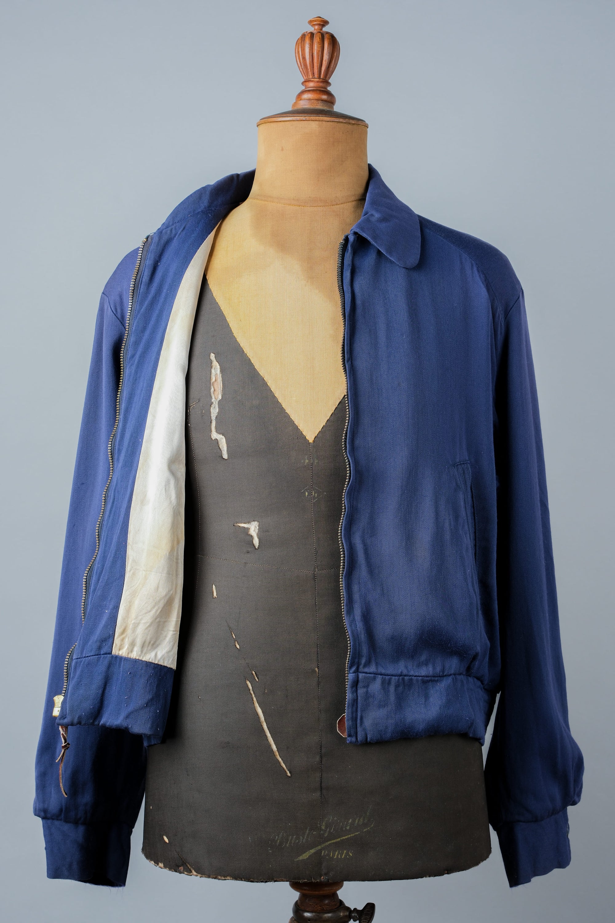 ［~50's］American Vintage Navy Rayon Gabardine Jacket