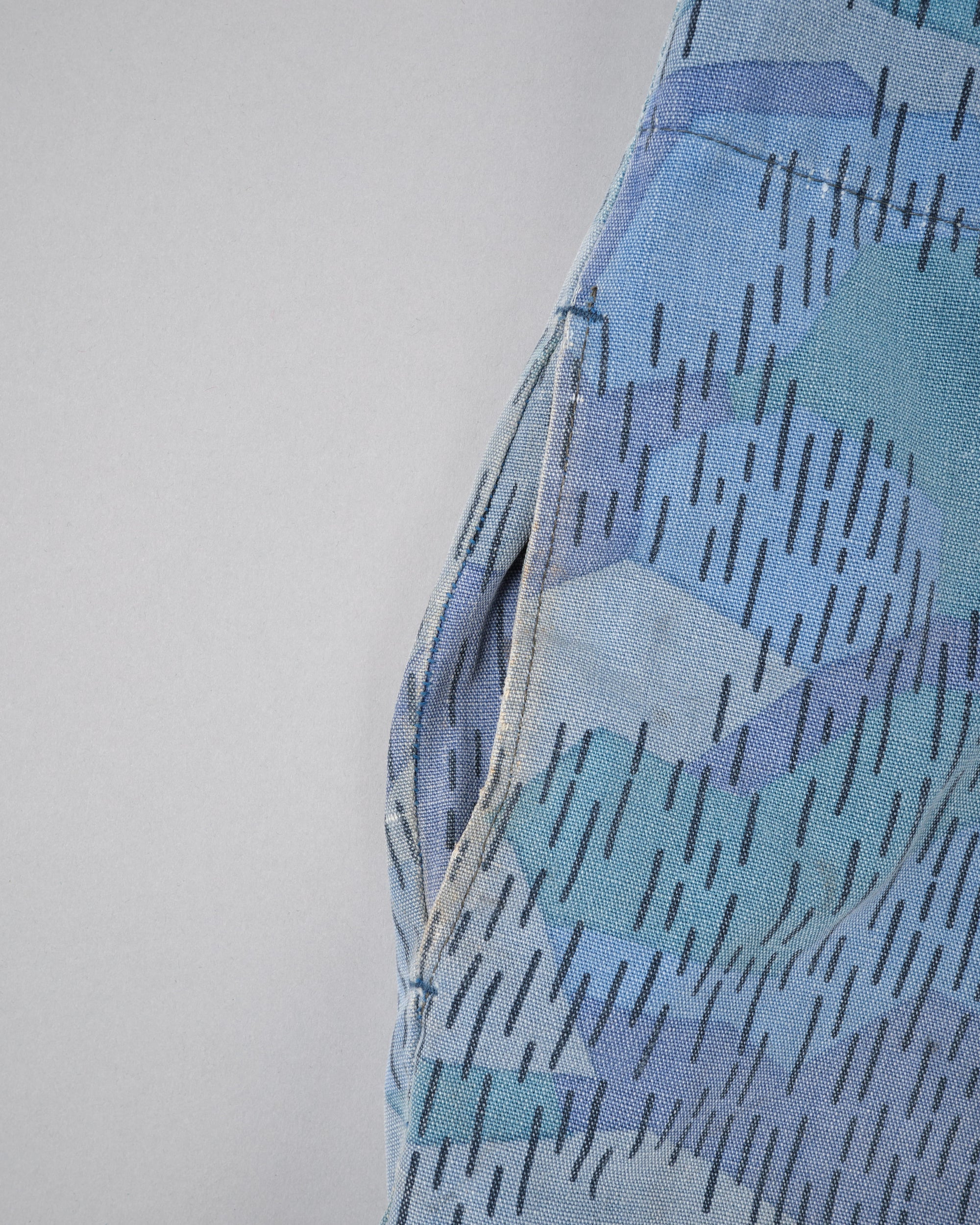［~80's］Czechoslovakian People's Militias & Fire Brigade Blue Splinter Pattern Camouflage Overalls