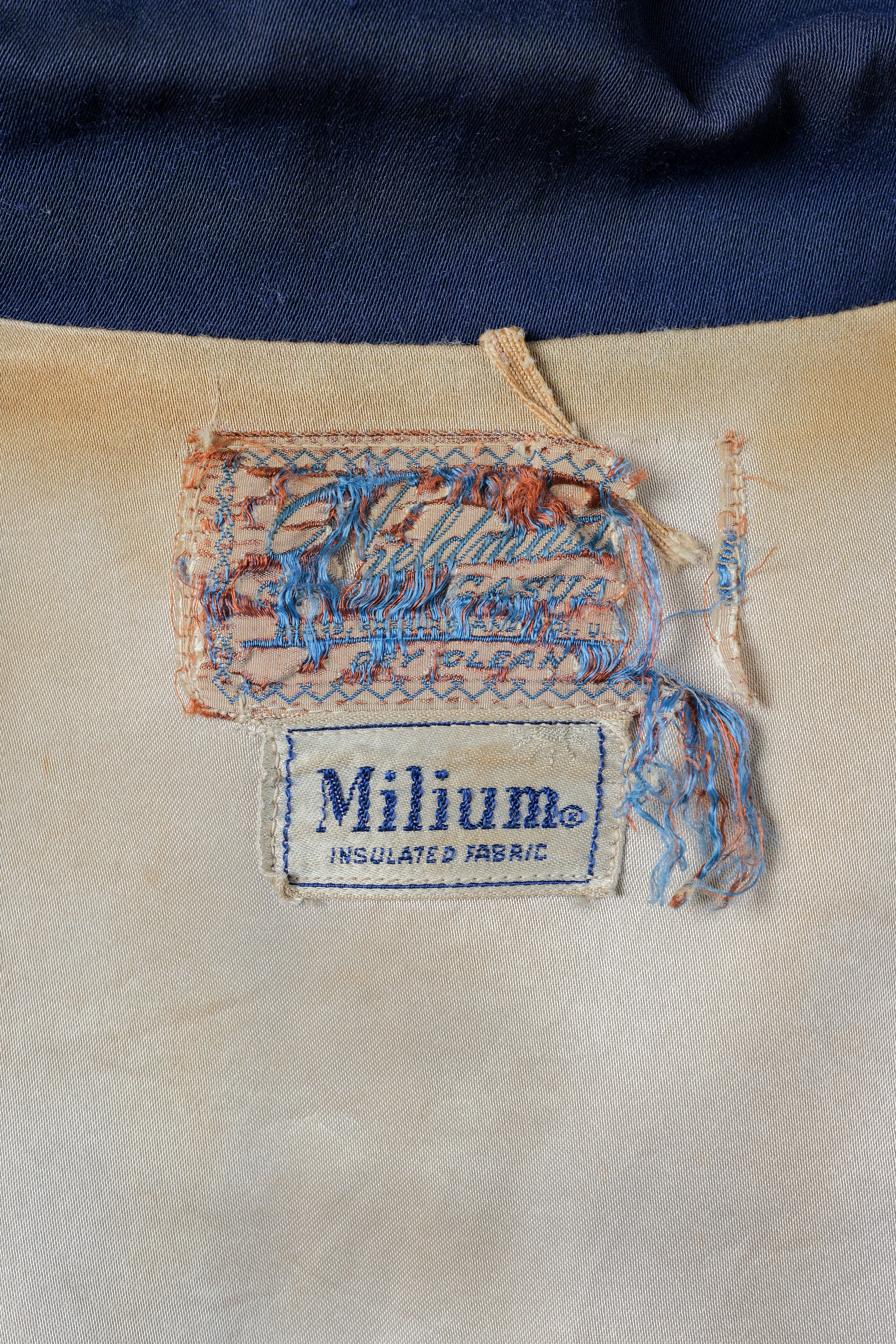 ［~50's］American Vintage Navy Rayon Gabardine Jacket