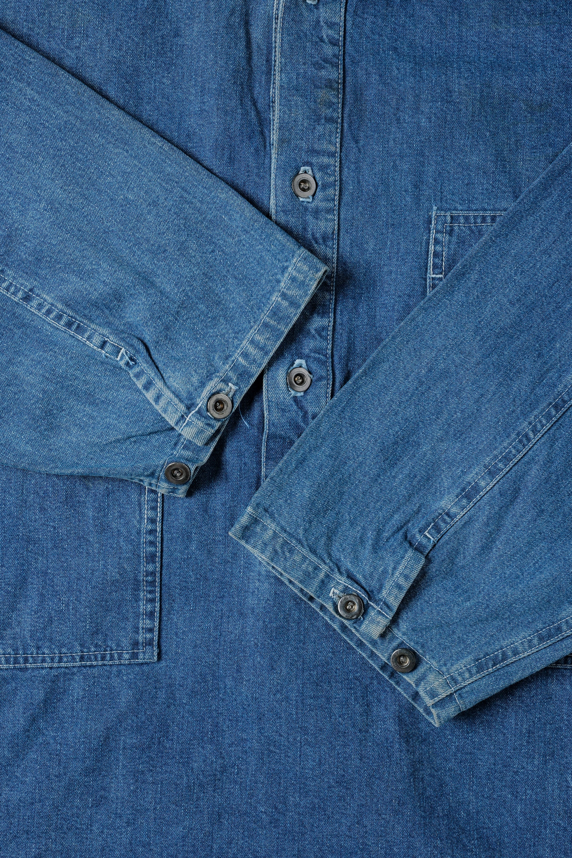 ［~90's］American Vintage U.S.ARMY Type Dungaree Denim Pullover Jumper Size.M