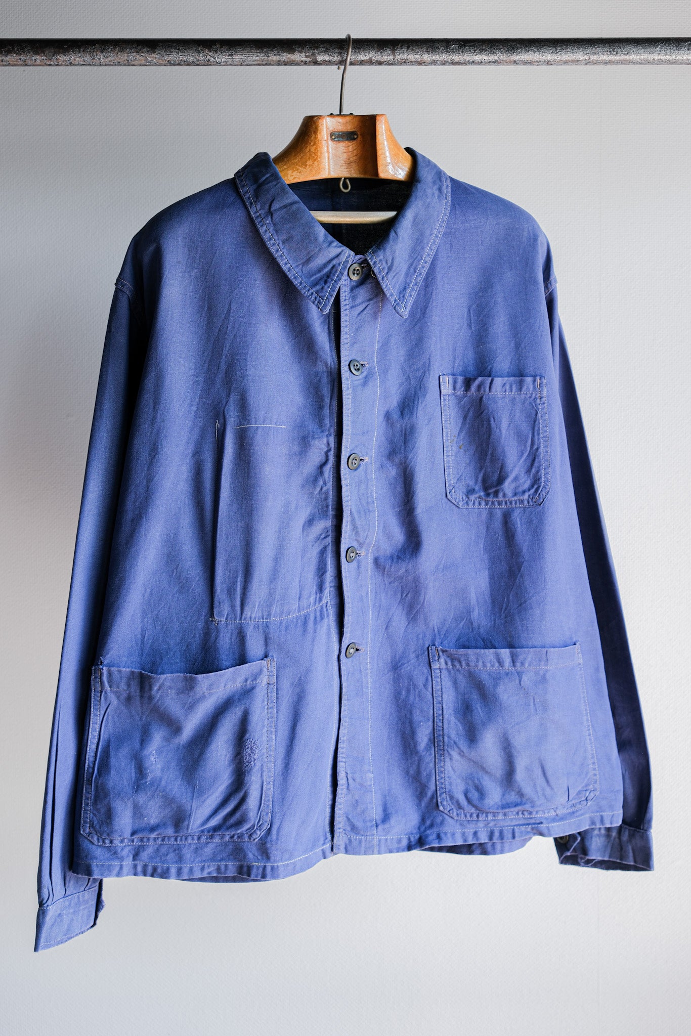 【~50's】French Vintage Blue Metis Work Jacket
