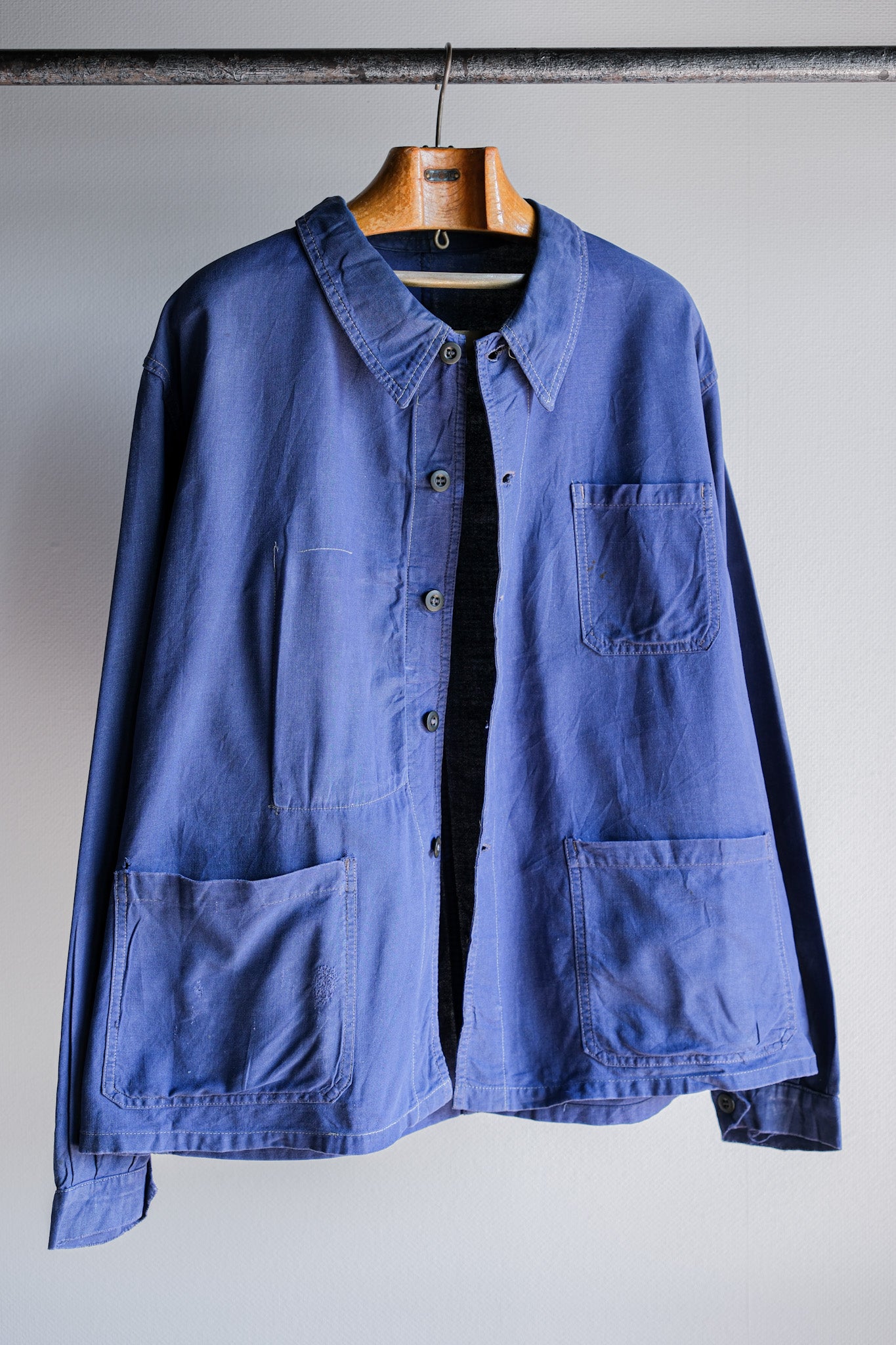 【~50's】French Vintage Blue Metis Work Jacket