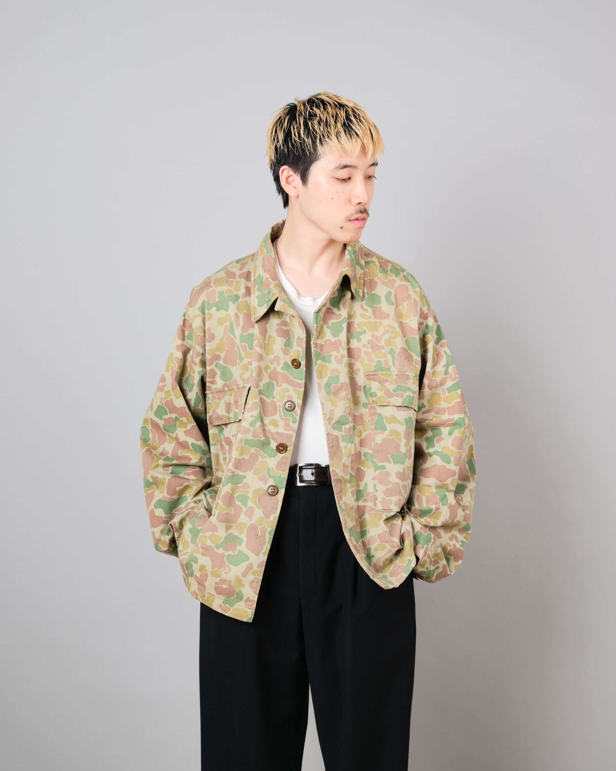 ［~50's］Dutch Army Frogskin Camouflage Field Jacket Size.50