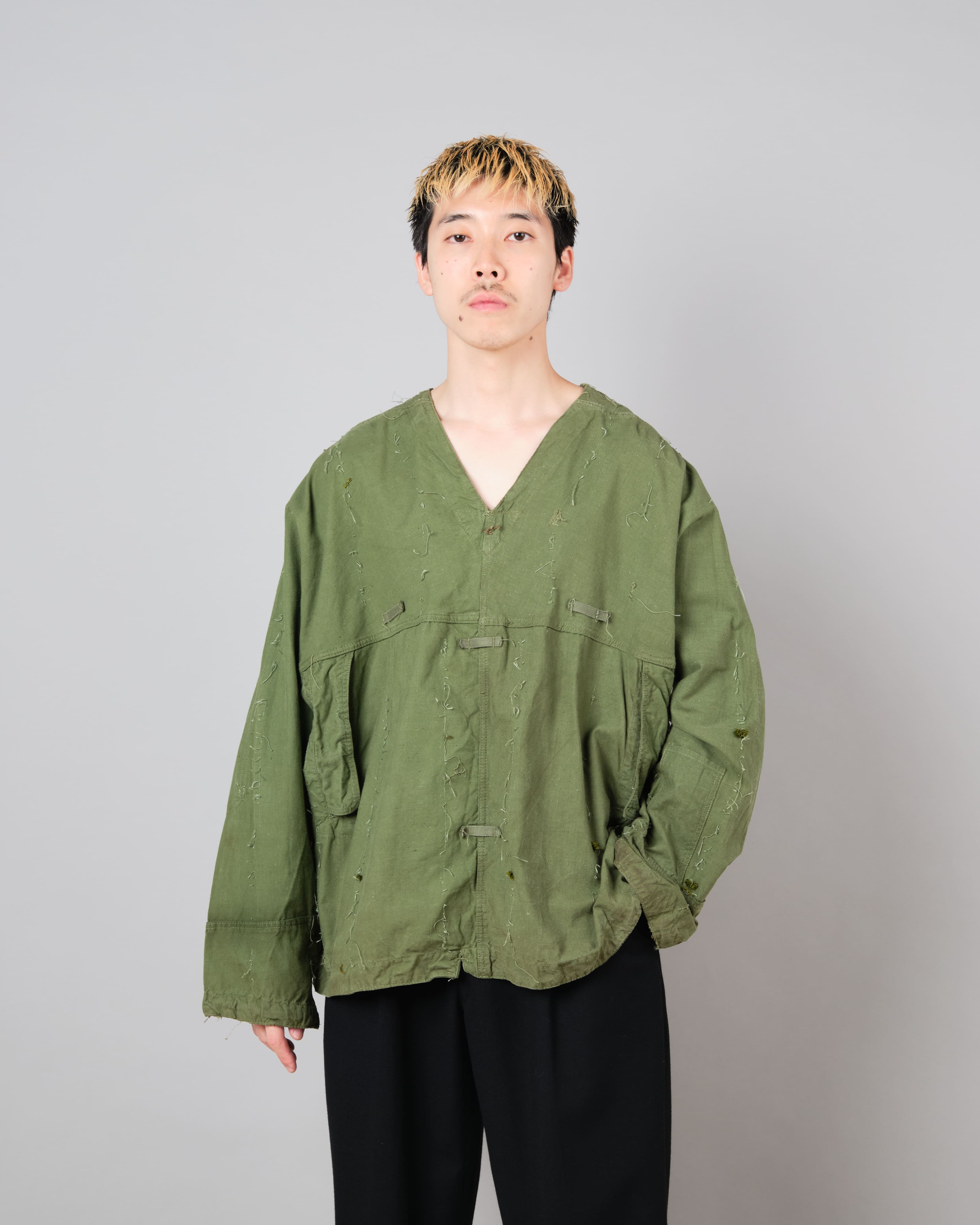 [~ 50's] Smock de tireur d'élite de coton vert de l'armée tchécoslovaque "modifié"