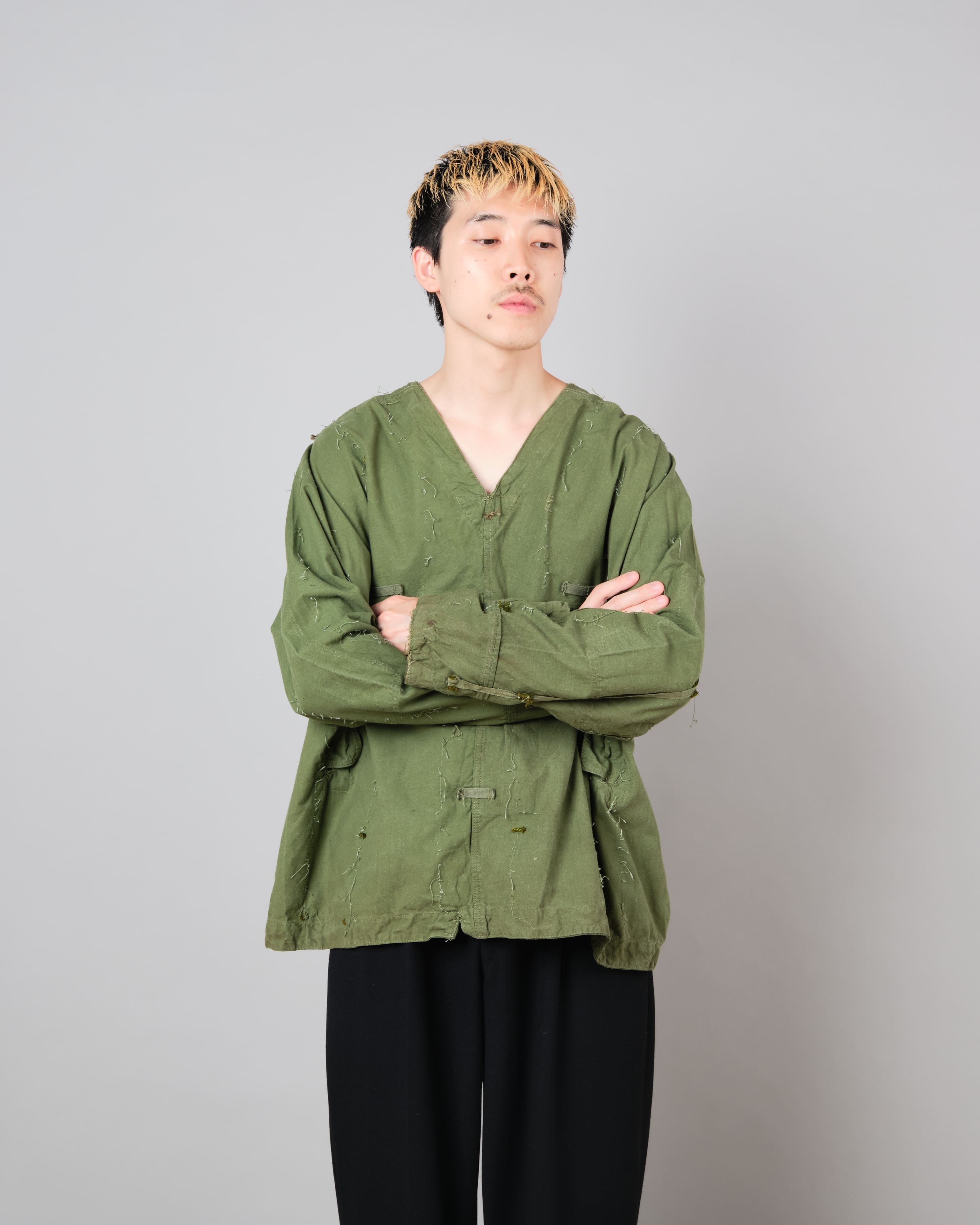 [~ 50's] Smock de tireur d'élite de coton vert de l'armée tchécoslovaque "modifié"