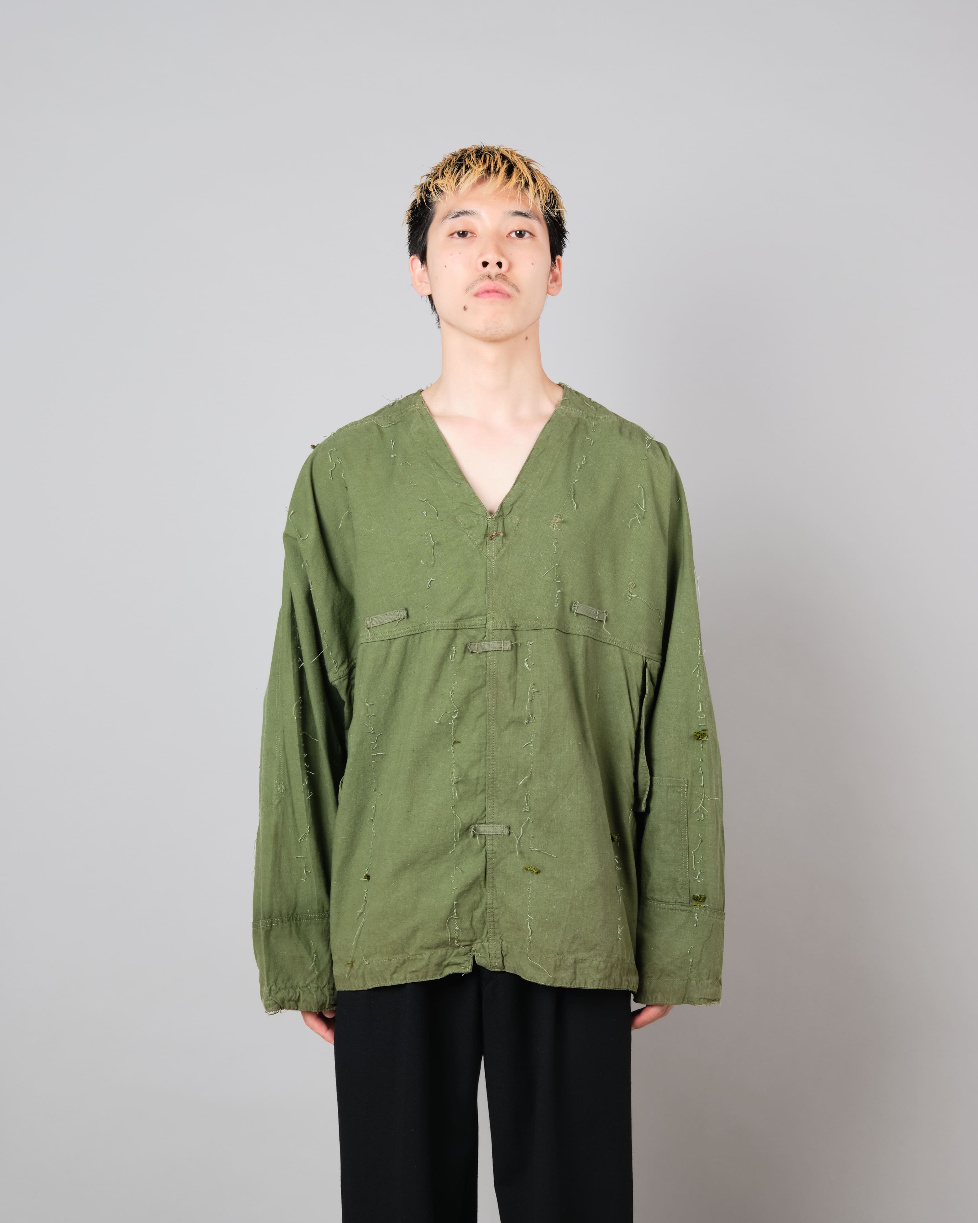 [~ 50's] Smock de tireur d'élite de coton vert de l'armée tchécoslovaque "modifié"