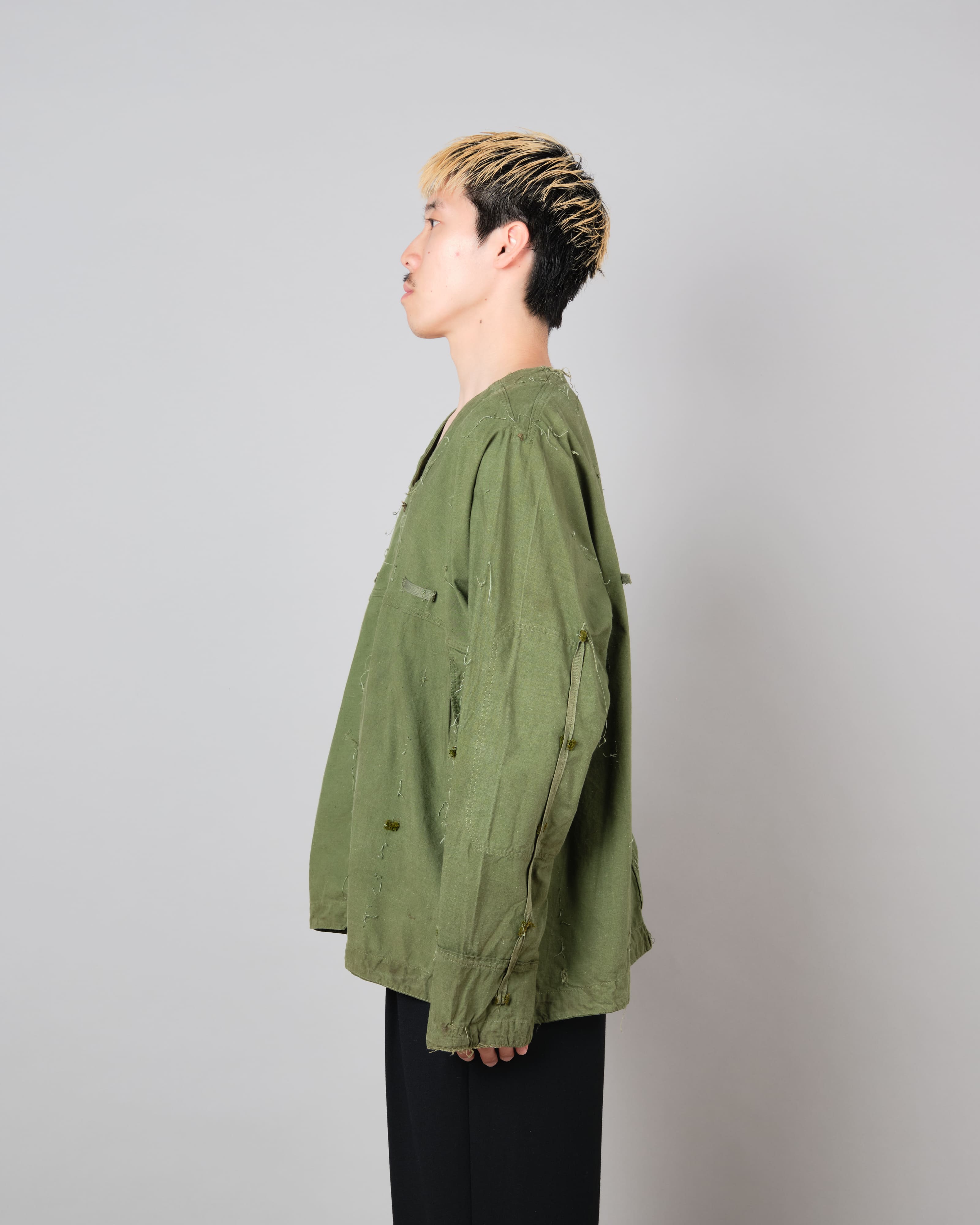 [~ 50's] Smock de tireur d'élite de coton vert de l'armée tchécoslovaque "modifié"