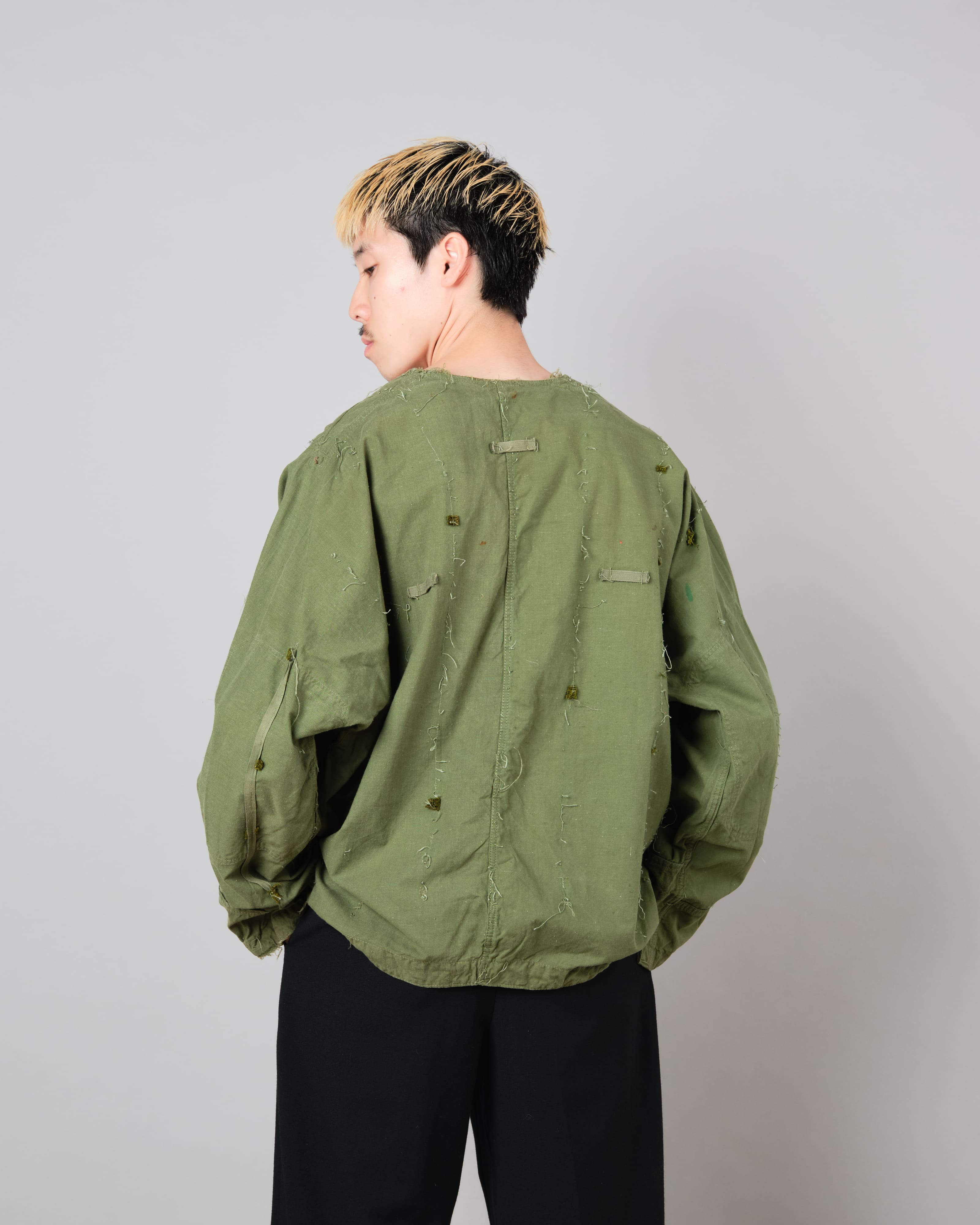 [~ 50's] Smock de tireur d'élite de coton vert de l'armée tchécoslovaque "modifié"