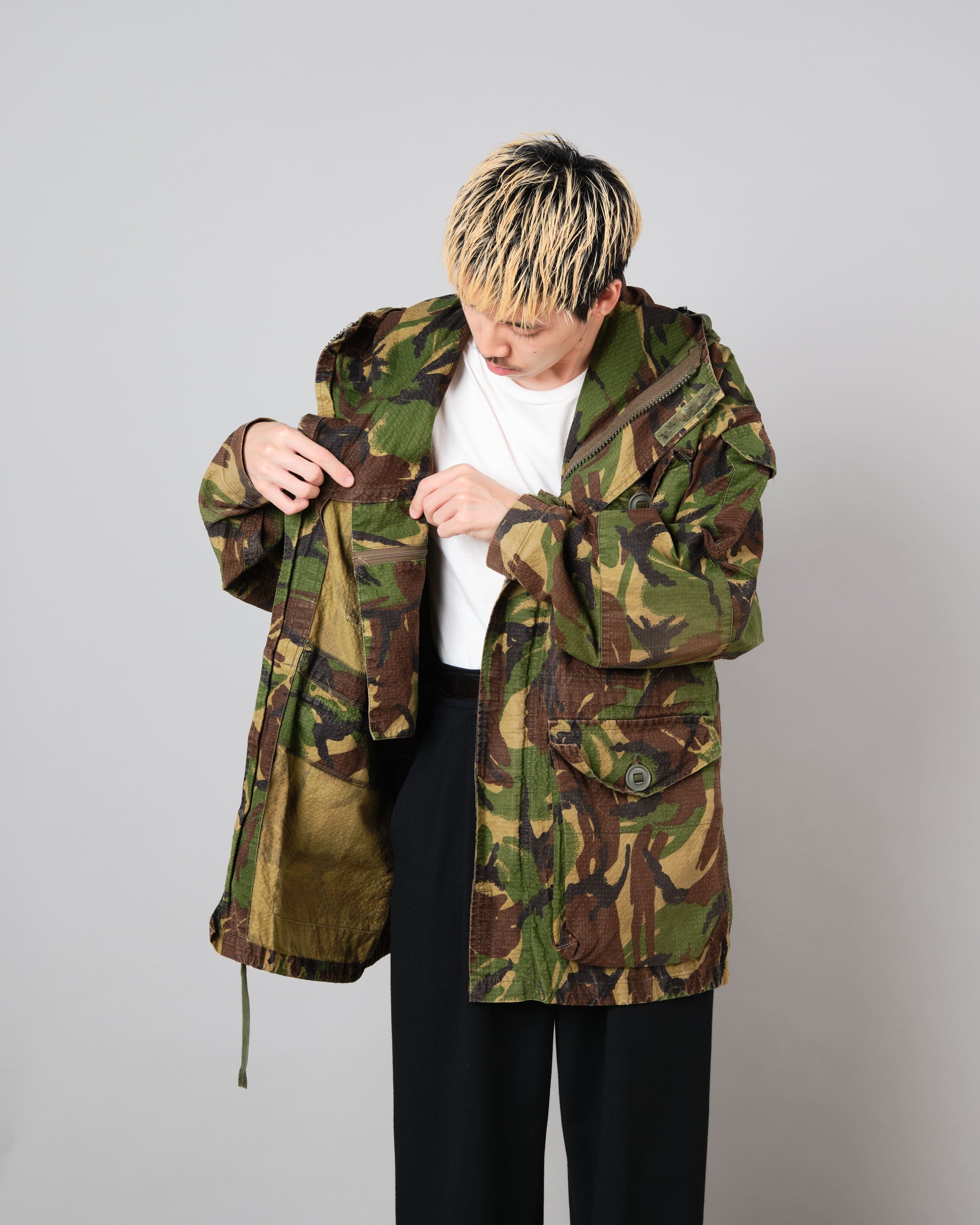 ［~90's］British Vintage DPM Camouflage Ripstop Windproof Smock Made by SASS