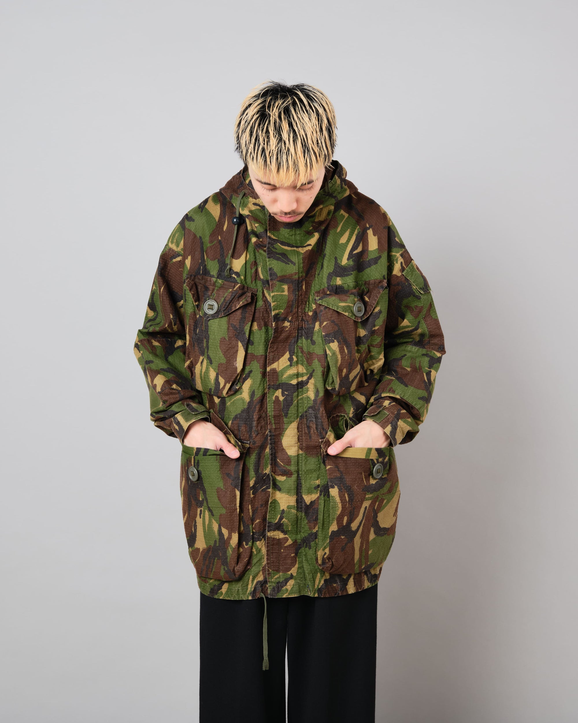［~90's］British Vintage DPM Camouflage Ripstop Windproof Smock Made by SASS