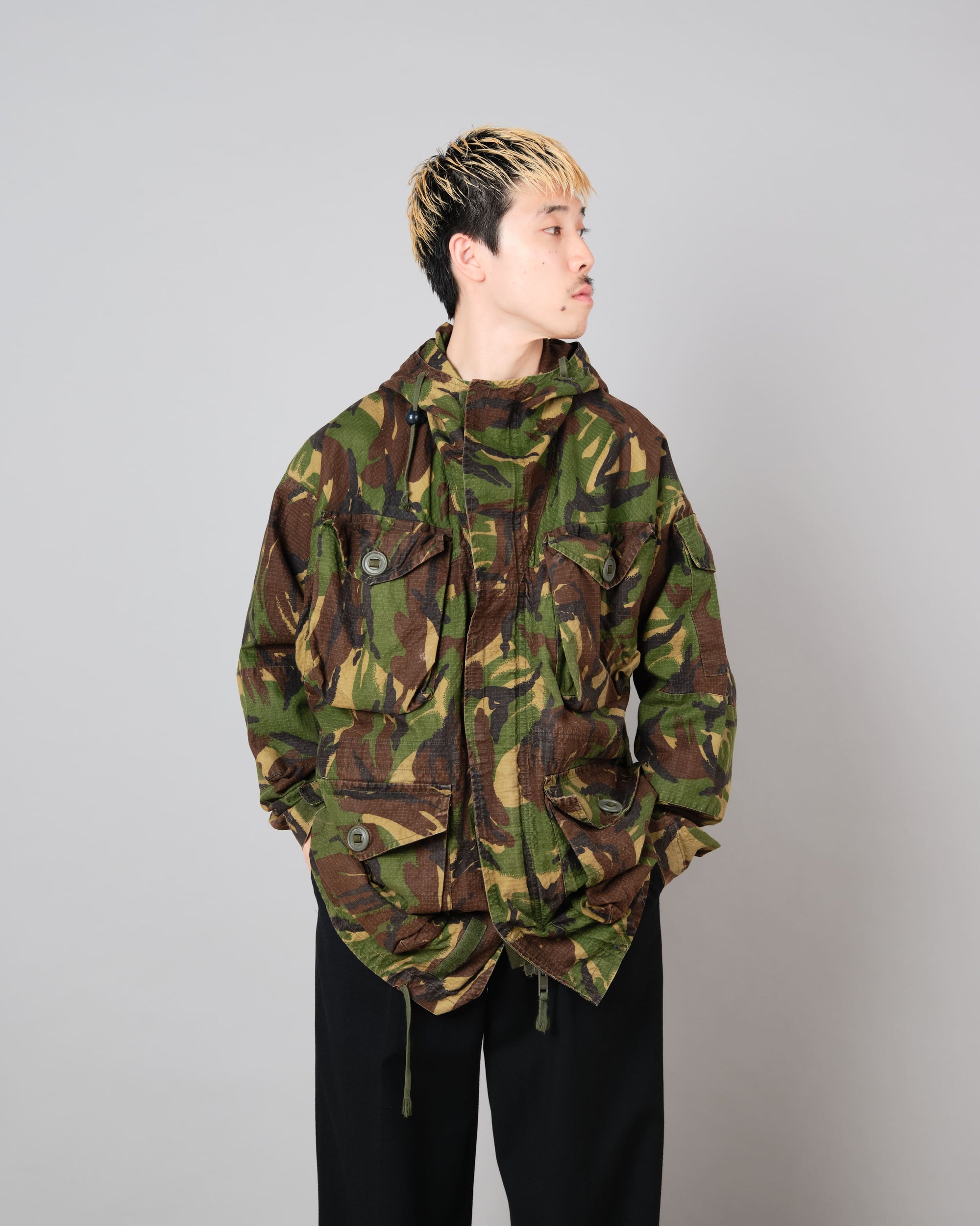 ［~90's］British Vintage DPM Camouflage Ripstop Windproof Smock Made by SASS
