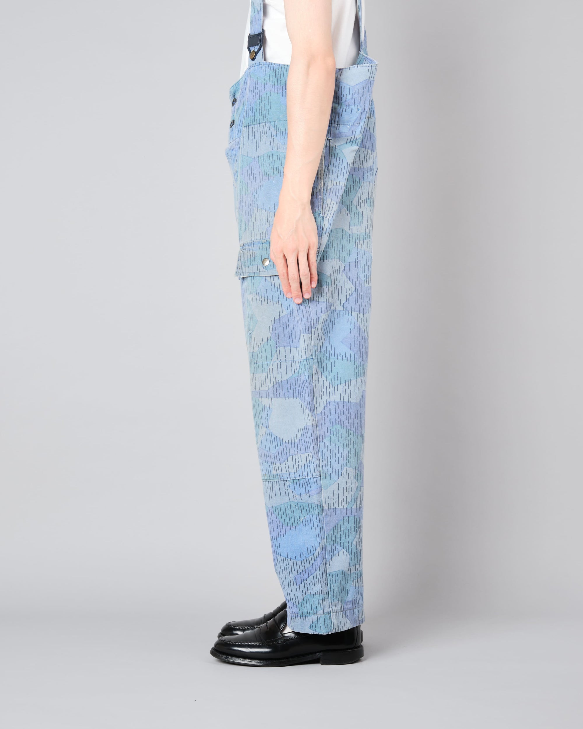 ［~80's］Czechoslovakian People's Militias & Fire Brigade Blue Splinter Pattern Camouflage Overalls