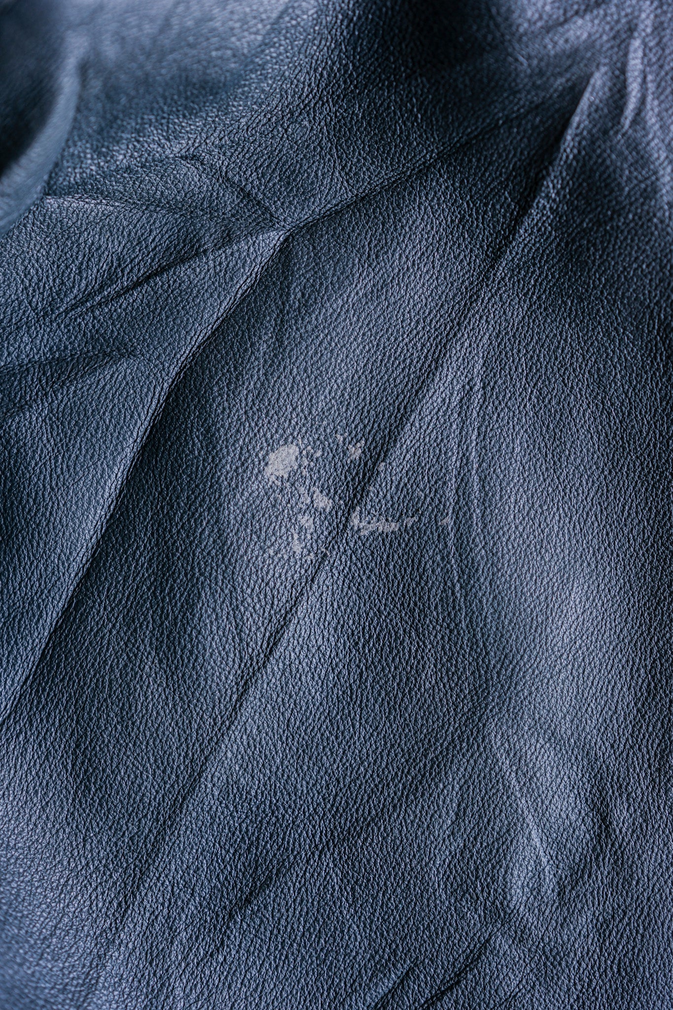 ［~70's］French Air Force Pilot Leather Jacket With Chin Strap Size.96M