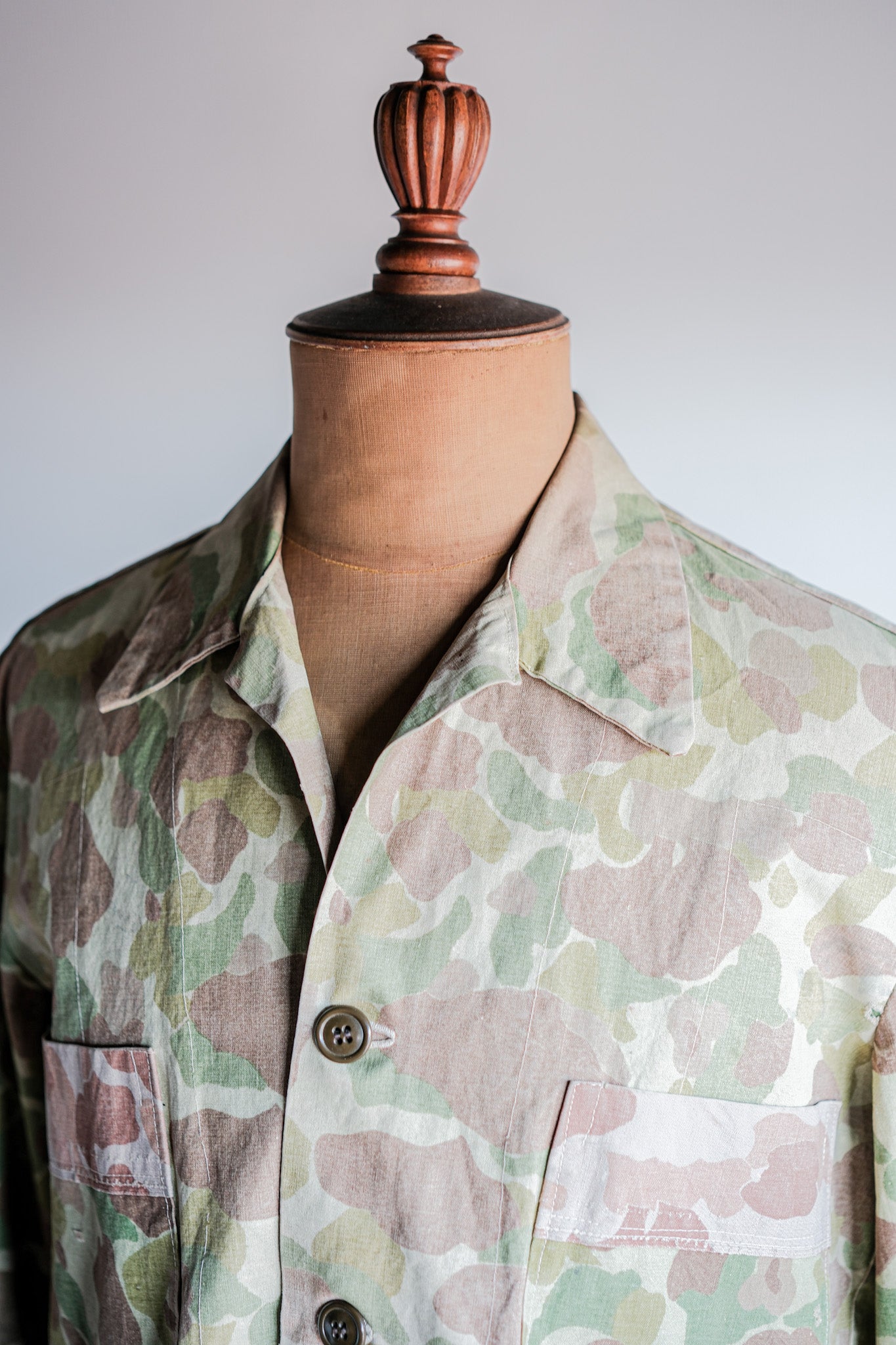 [〜50年代]美國復古佔領泰勒製造了青蛙偽裝夾克“ umis.m.c材料”