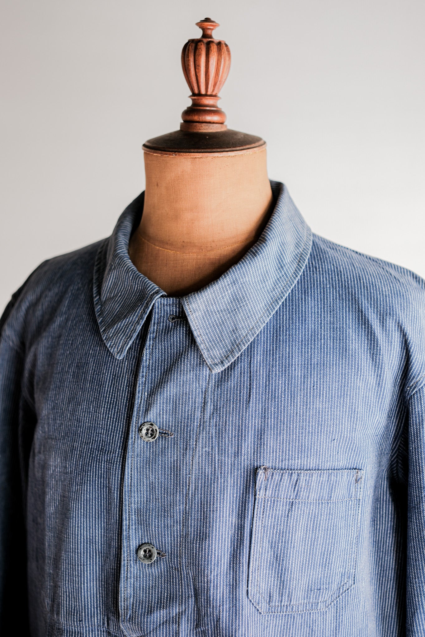 ［~40's］Italian Vintage Cotton Striped Work Jacket