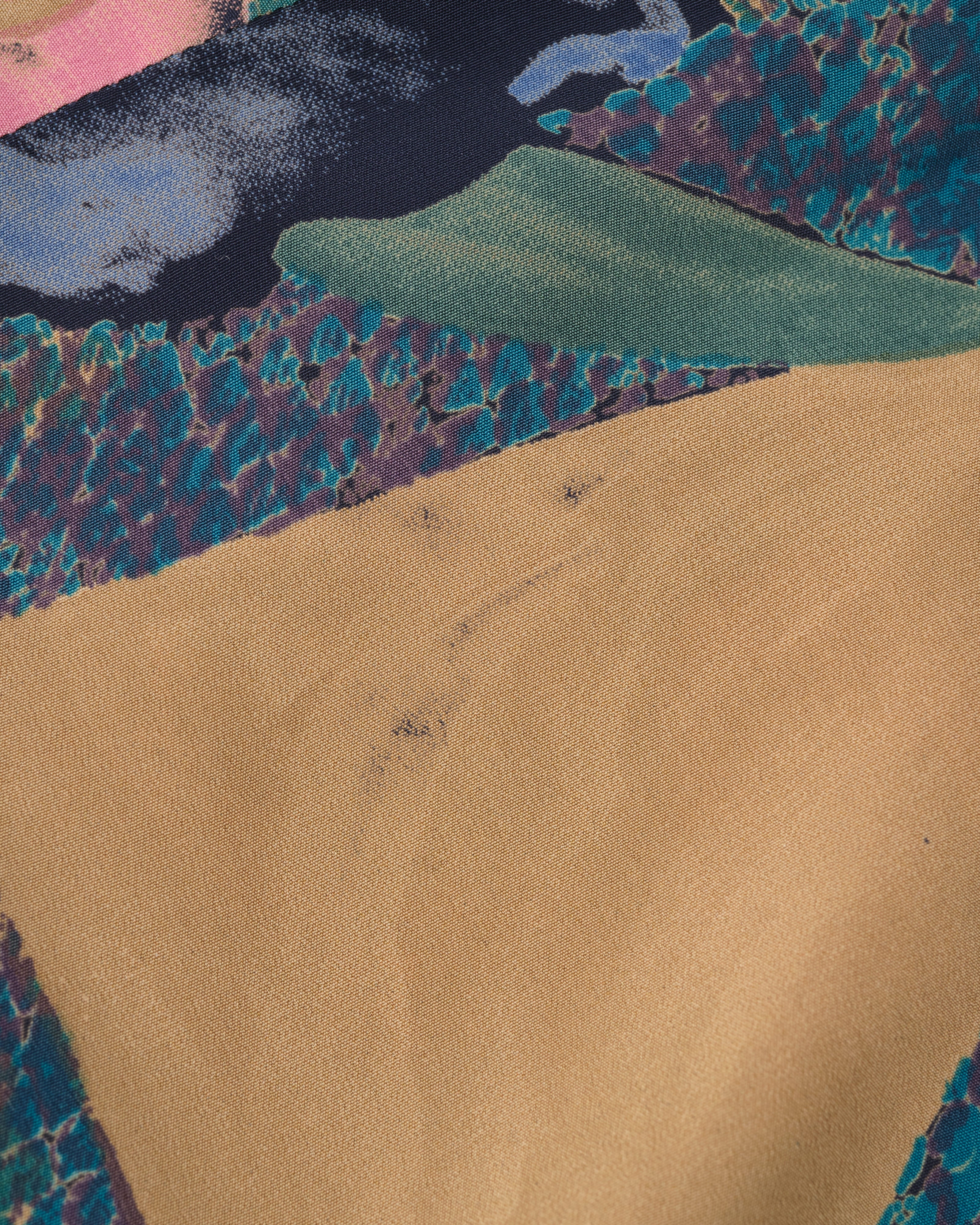 [~80's] Old Pierre Cardin Silk Patterned S/S Shirt