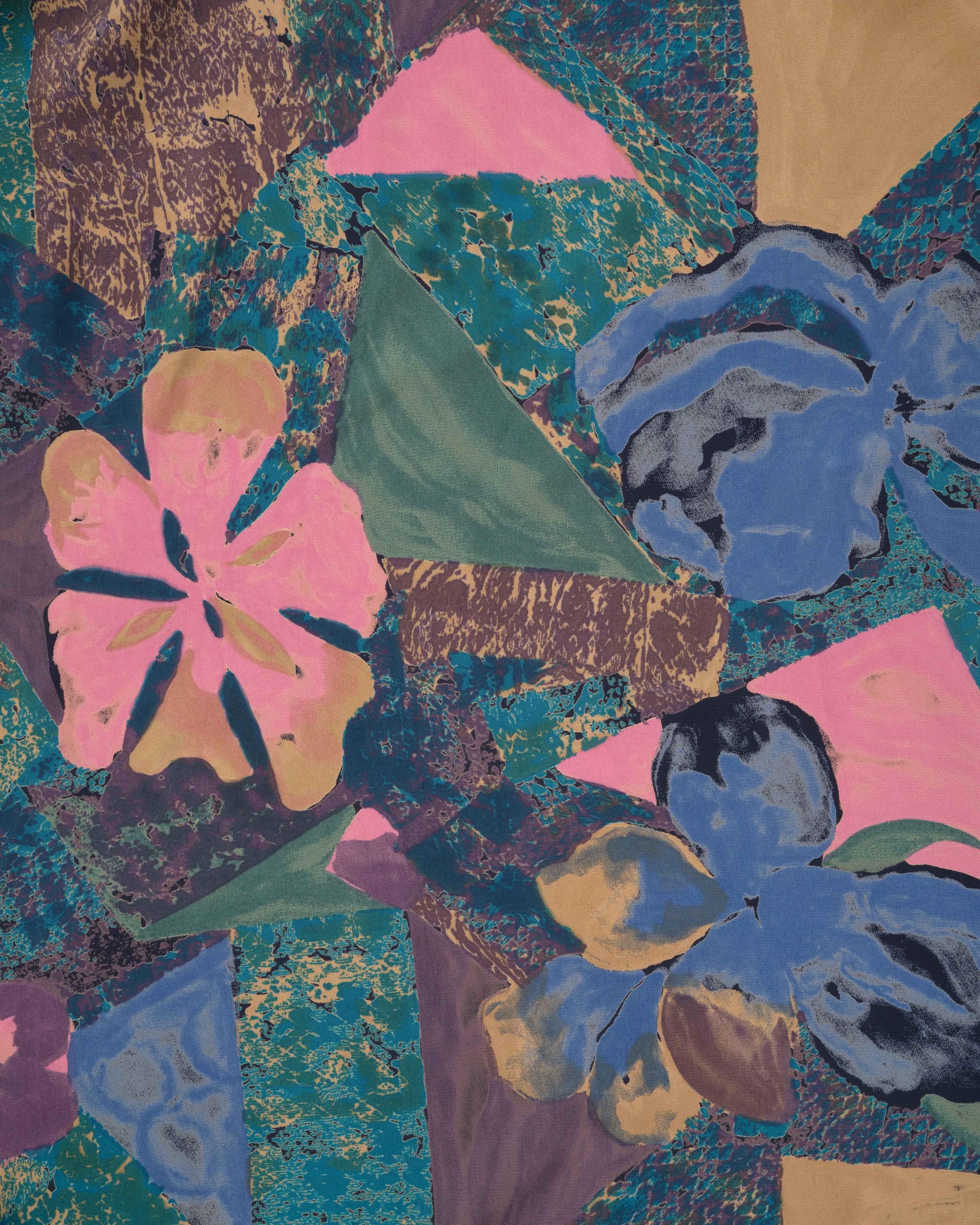 [~80's] Old Pierre Cardin Silk Patterned S/S Shirt