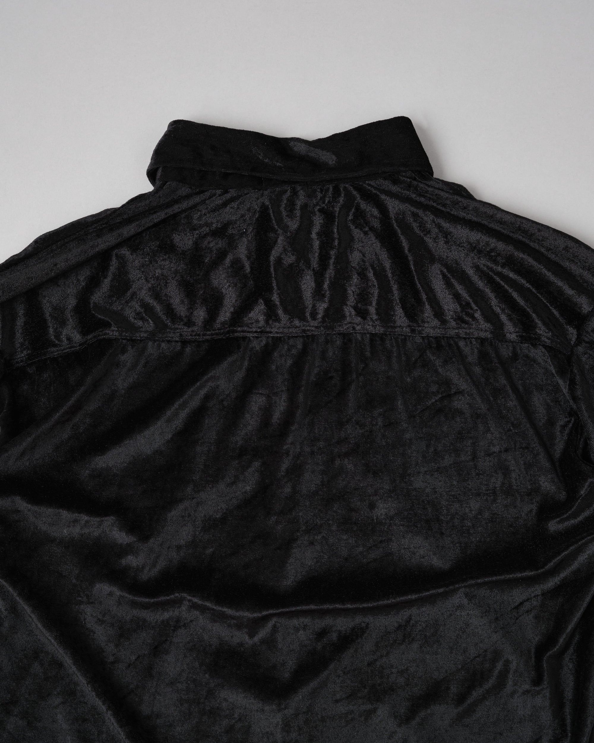 ［~90's］Old Paul Smith Black Velor S/S Shirt