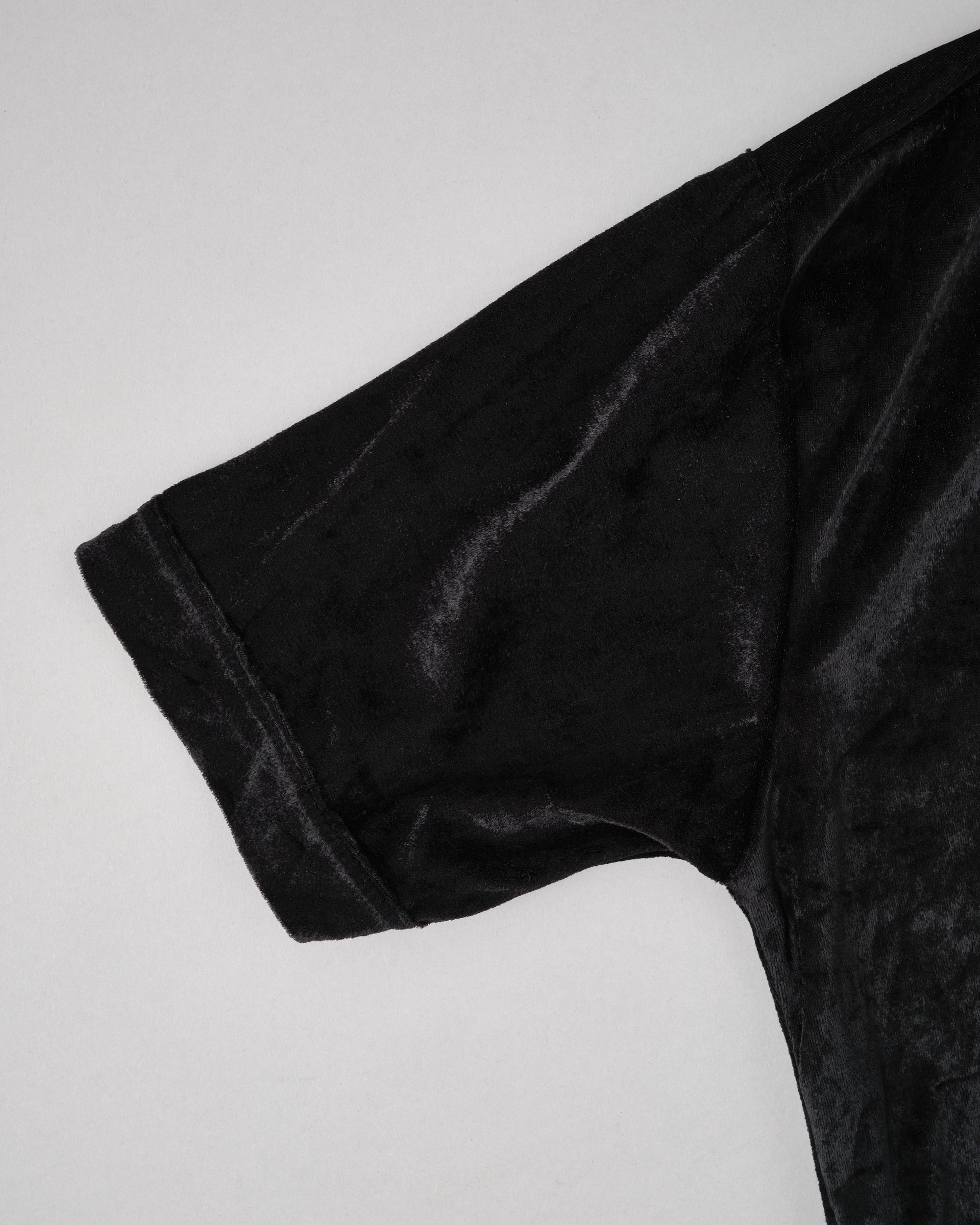 ［~90's］Old Paul Smith Black Velor S/S Shirt