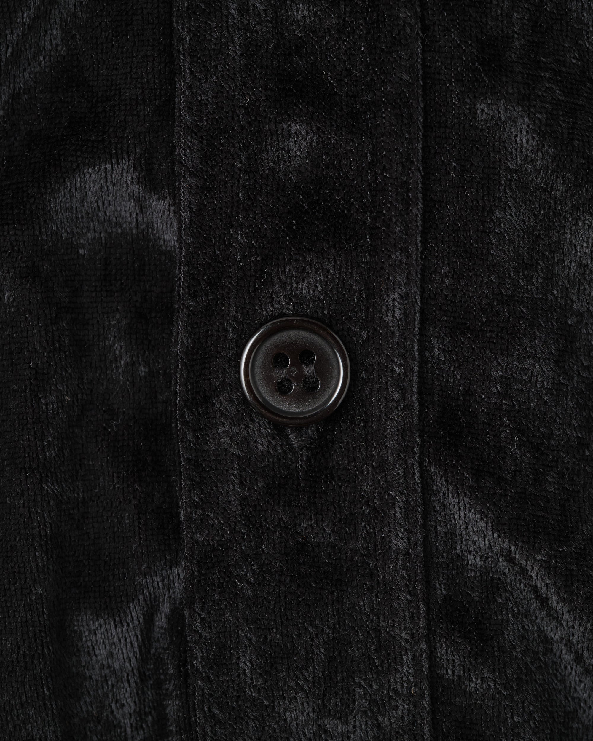 ［~90's］Old Paul Smith Black Velor S/S Shirt