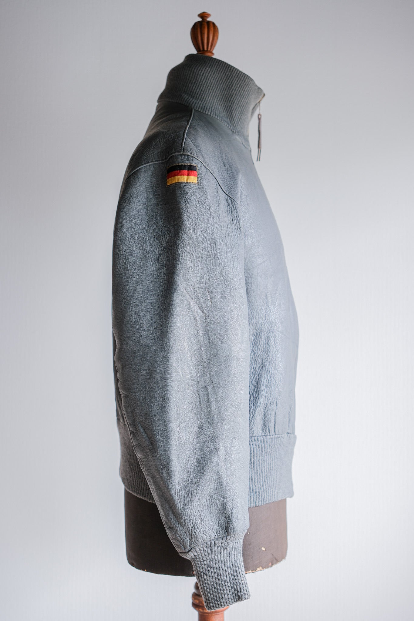 [〜70年代]西德航空飛行員皮革夾克大小。6