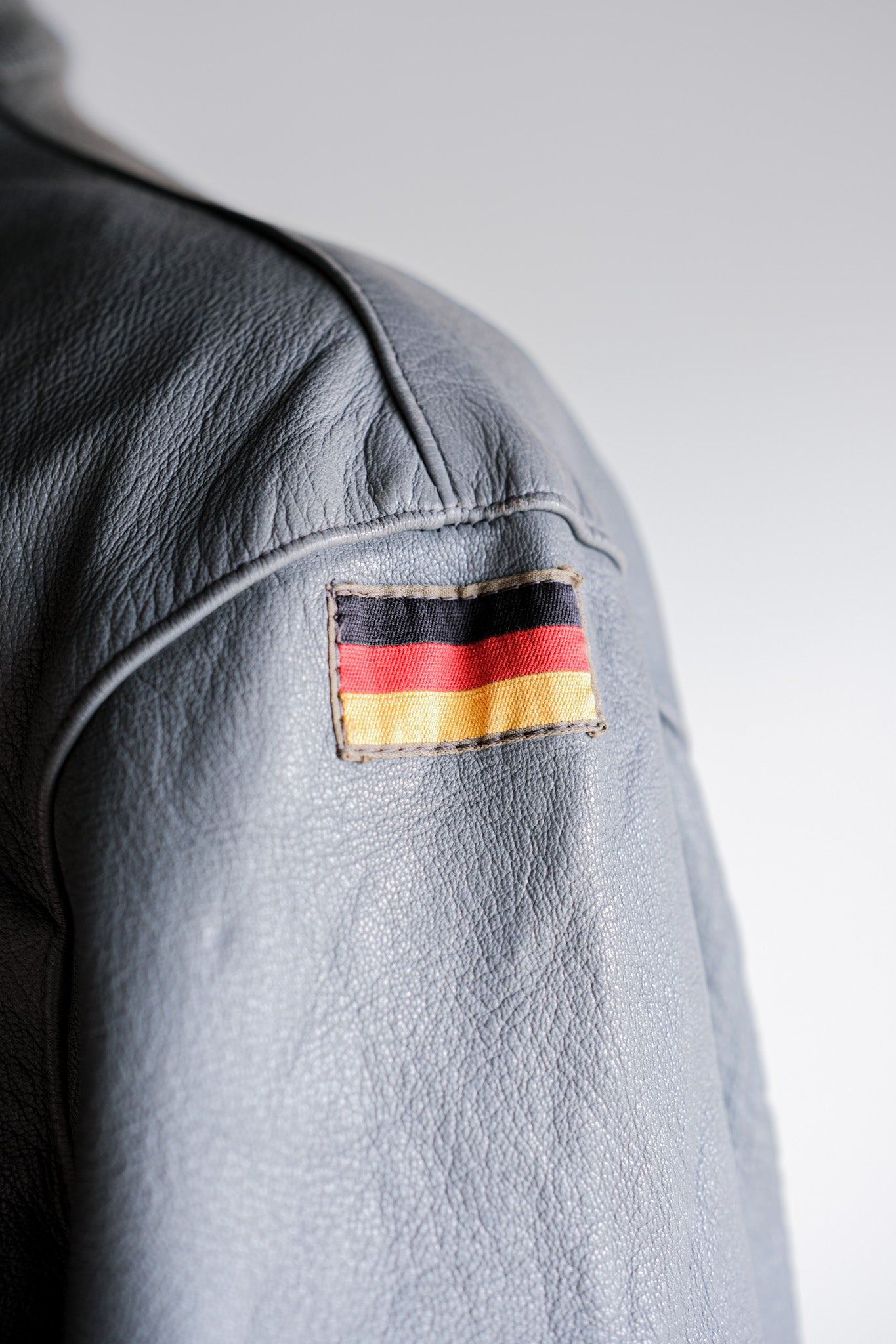 【~70’s】West German Air Force Pilot Leather Jacket Size.6