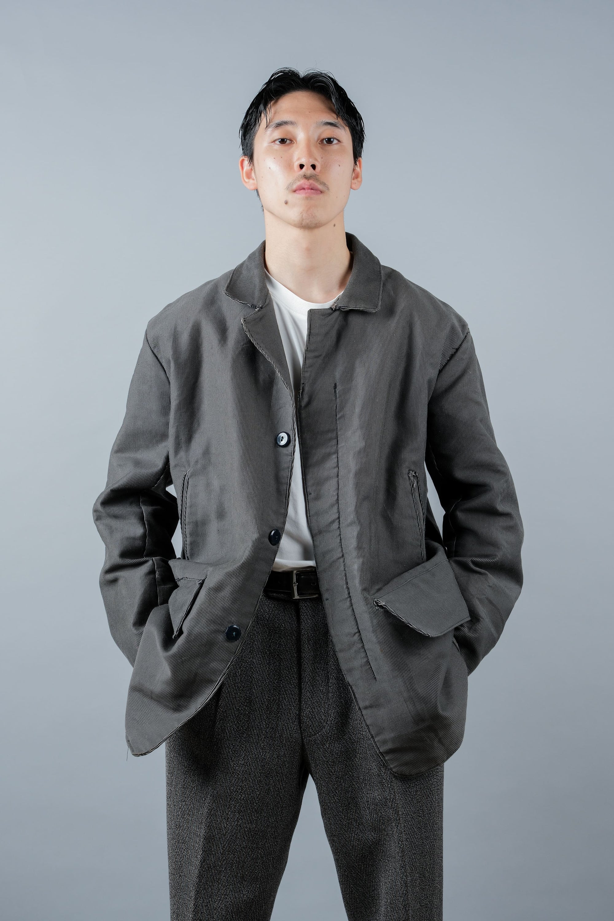 ［~60's］French Vintage Printed Moleskin Lapel Hunting Jacket "L'ESQUIMAU"