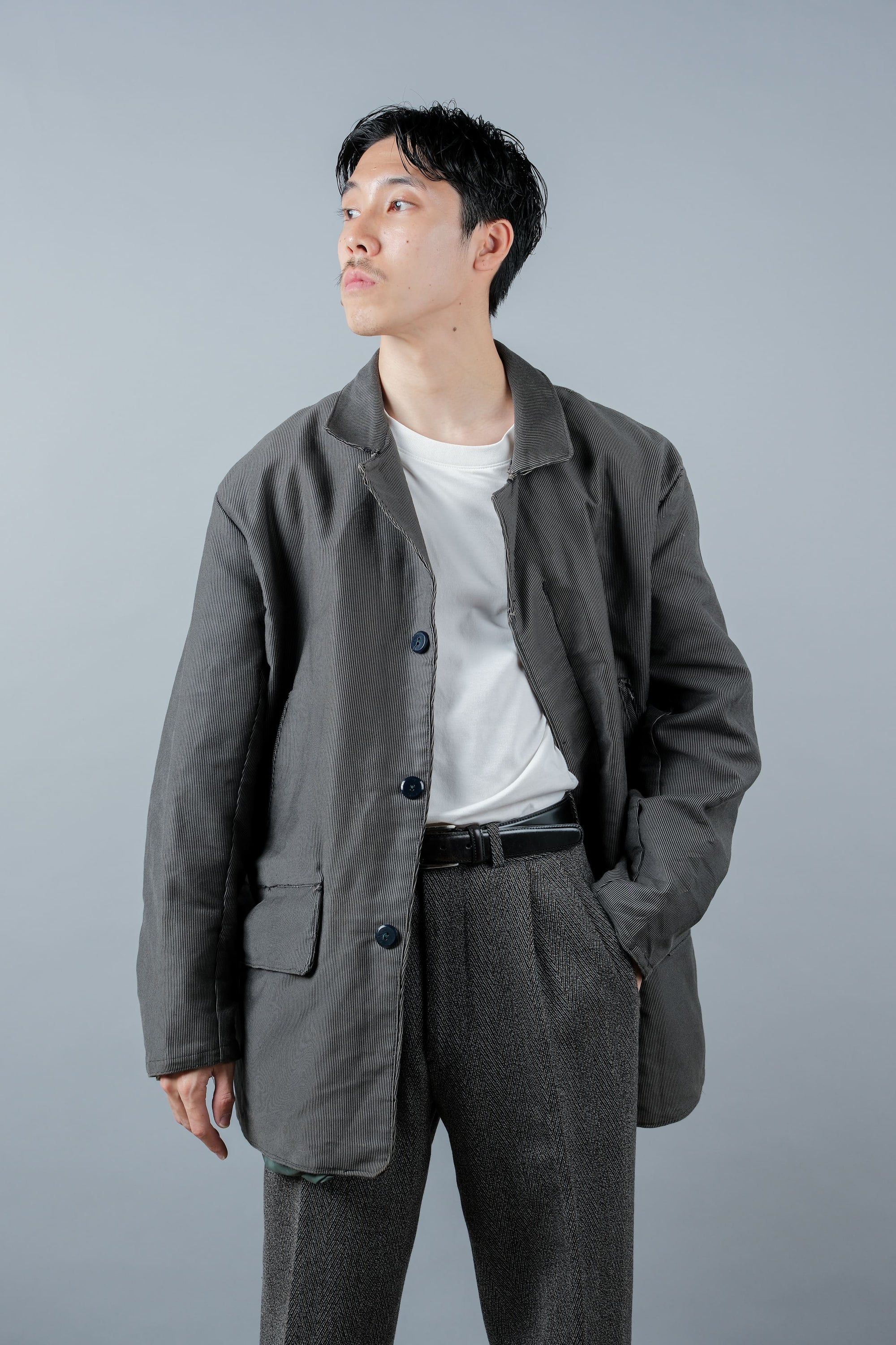 ［~60's］French Vintage Printed Moleskin Lapel Hunting Jacket "L'ESQUIMAU"