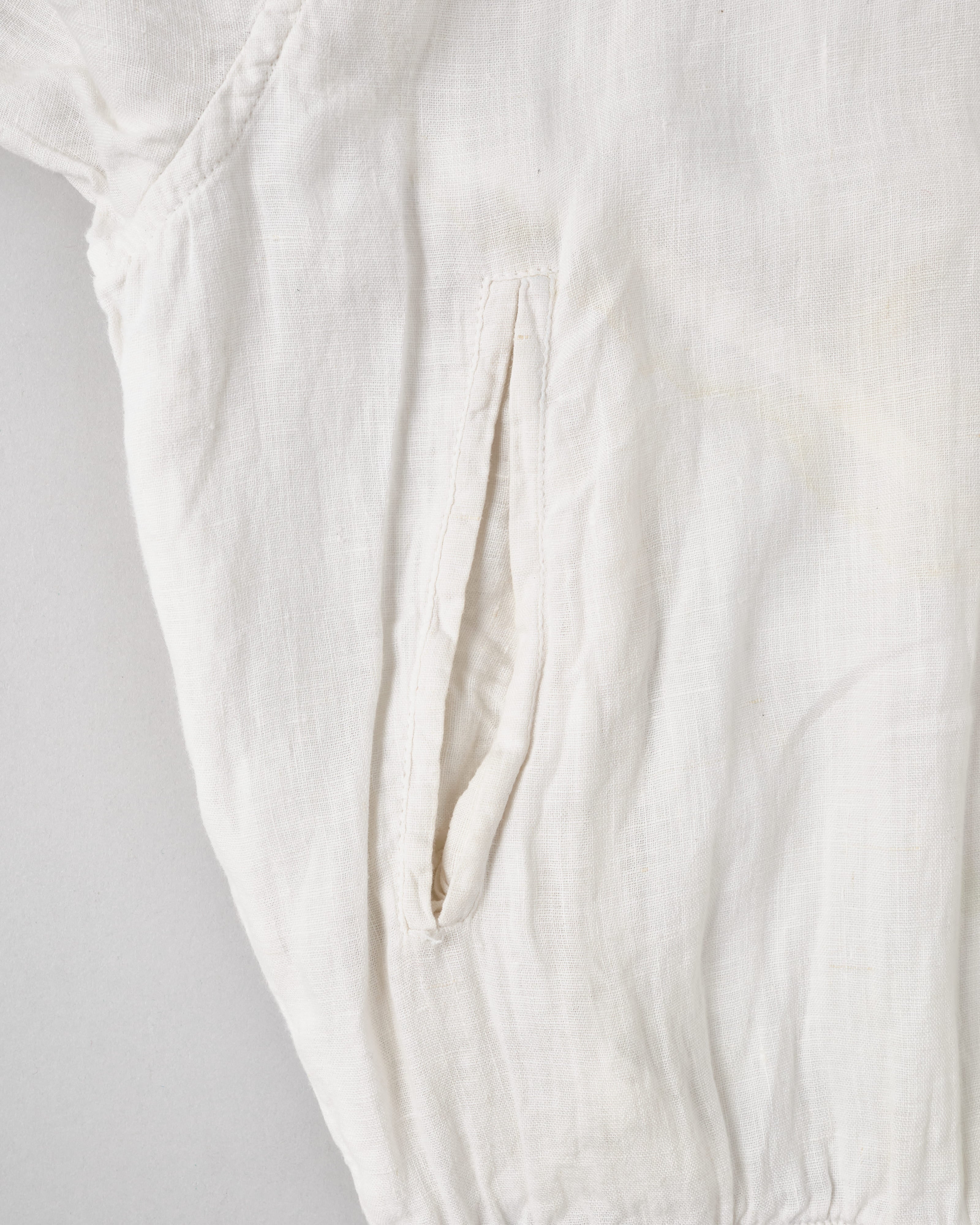 [~80's] Old CORTIGIANI Linen Blouson Size.50