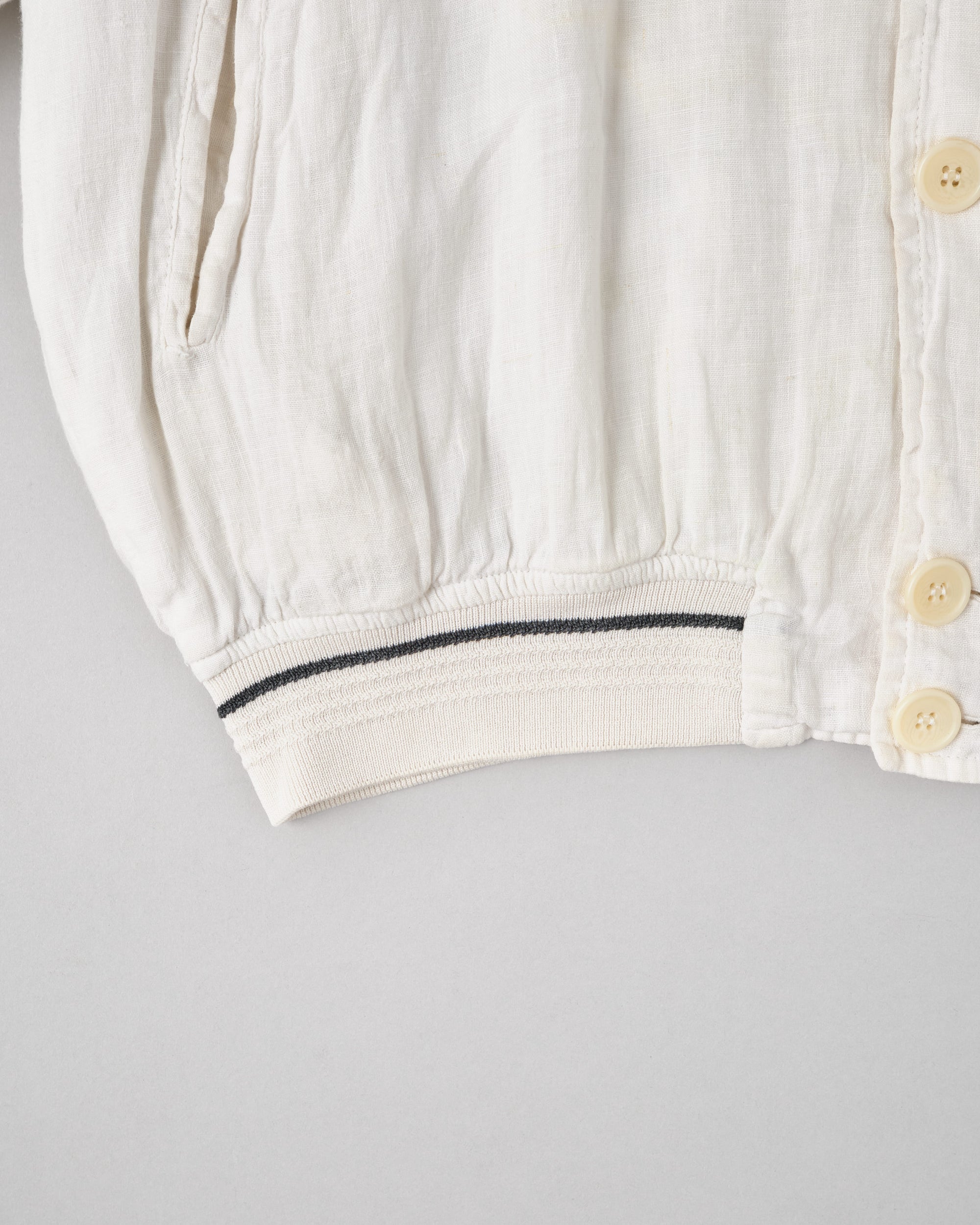 ［~80’s］Old CORTIGIANI Linen Blouson Size.50
