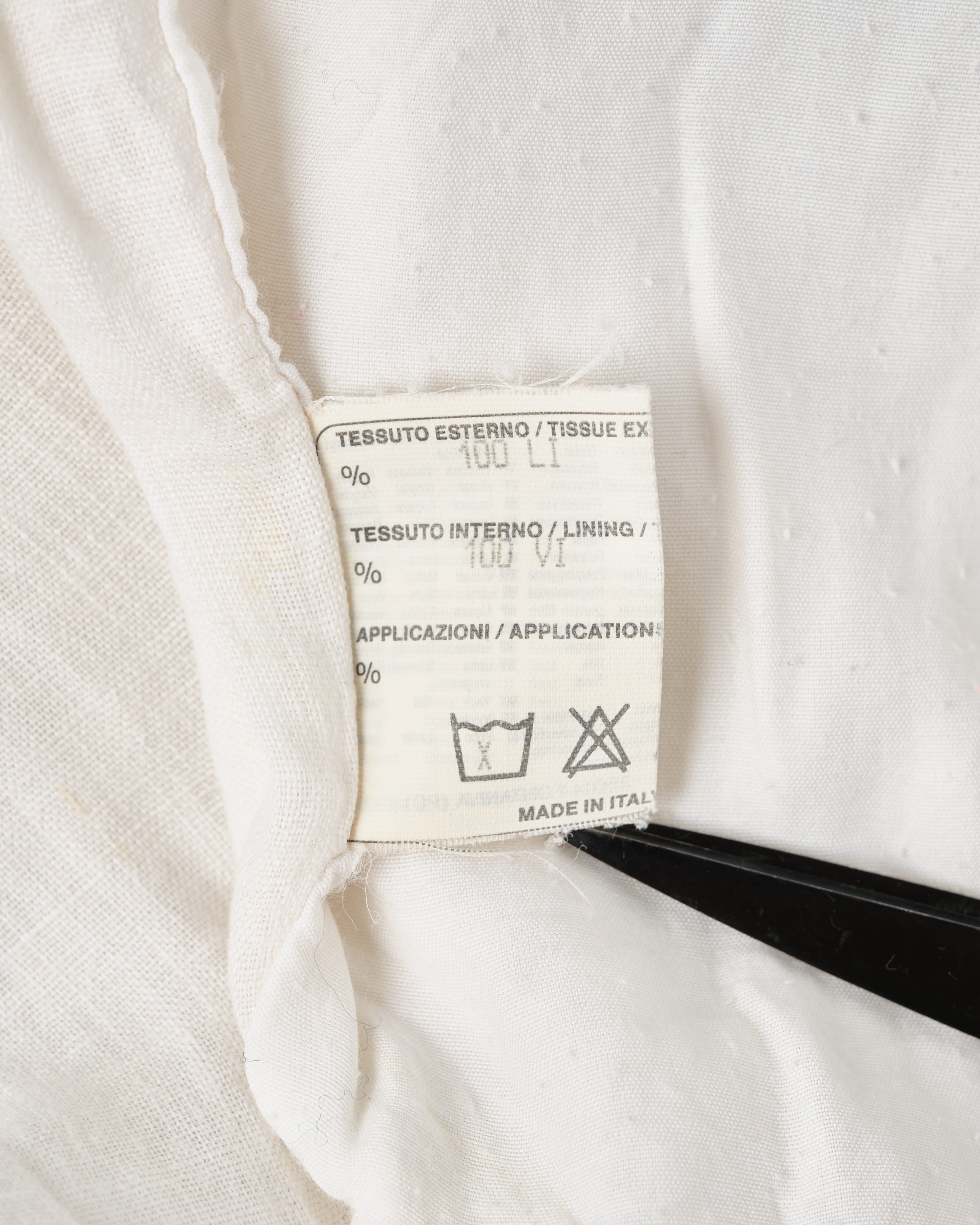 [~80's] Old CORTIGIANI Linen Blouson Size.50