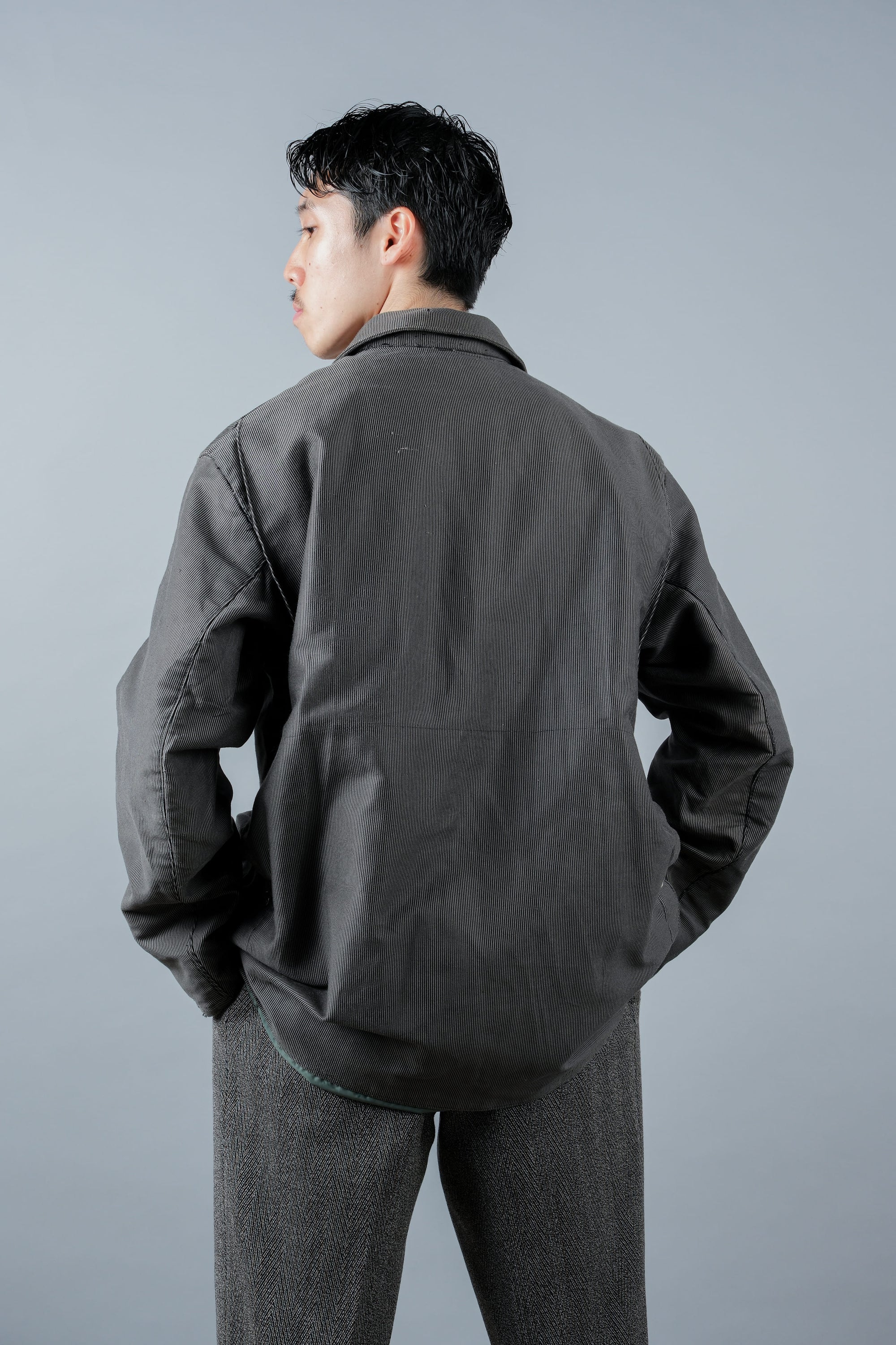 ［~60's］French Vintage Printed Moleskin Lapel Hunting Jacket "L'ESQUIMAU"