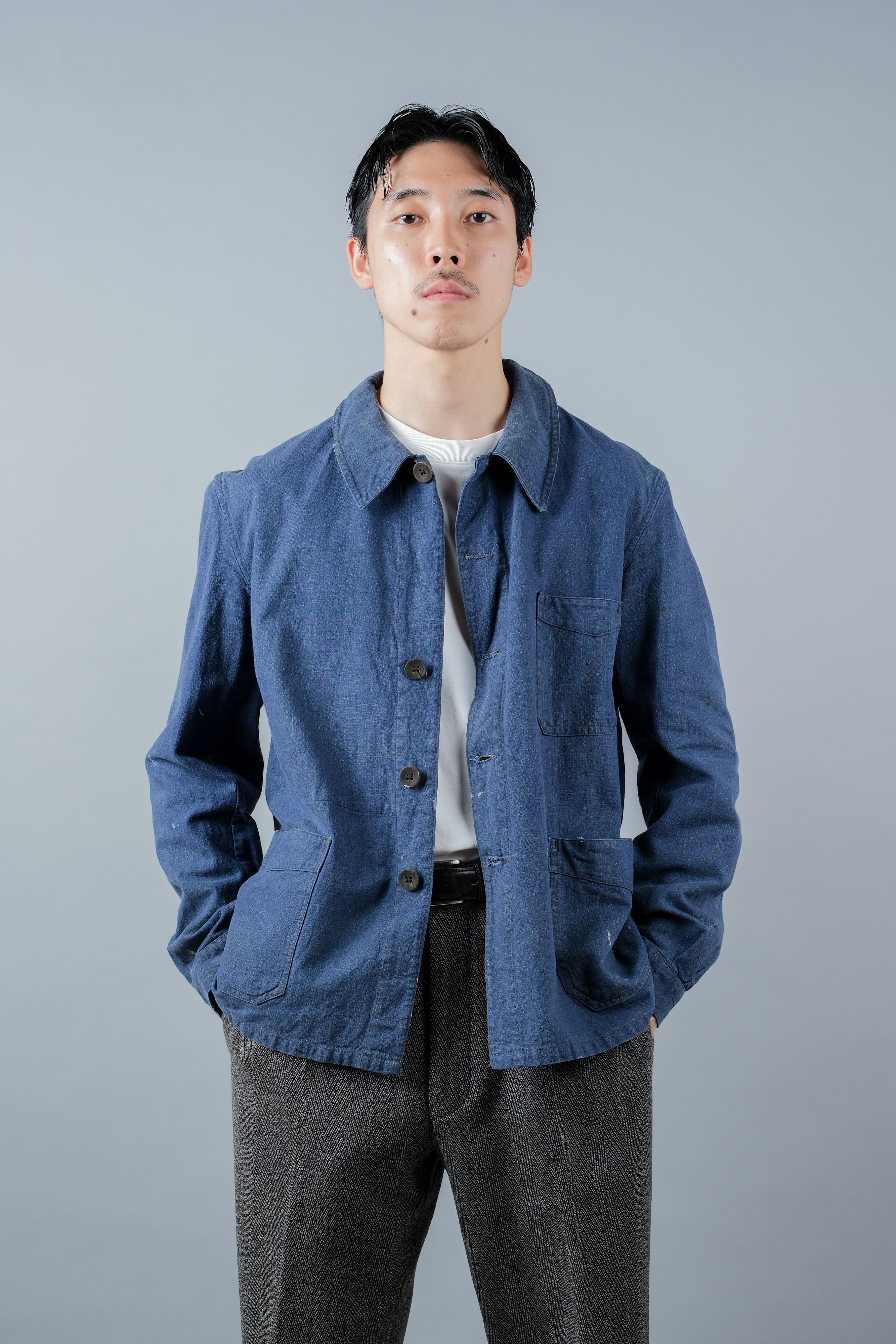 [~ 40's] French Vintage Indigo Metis Work Jacket